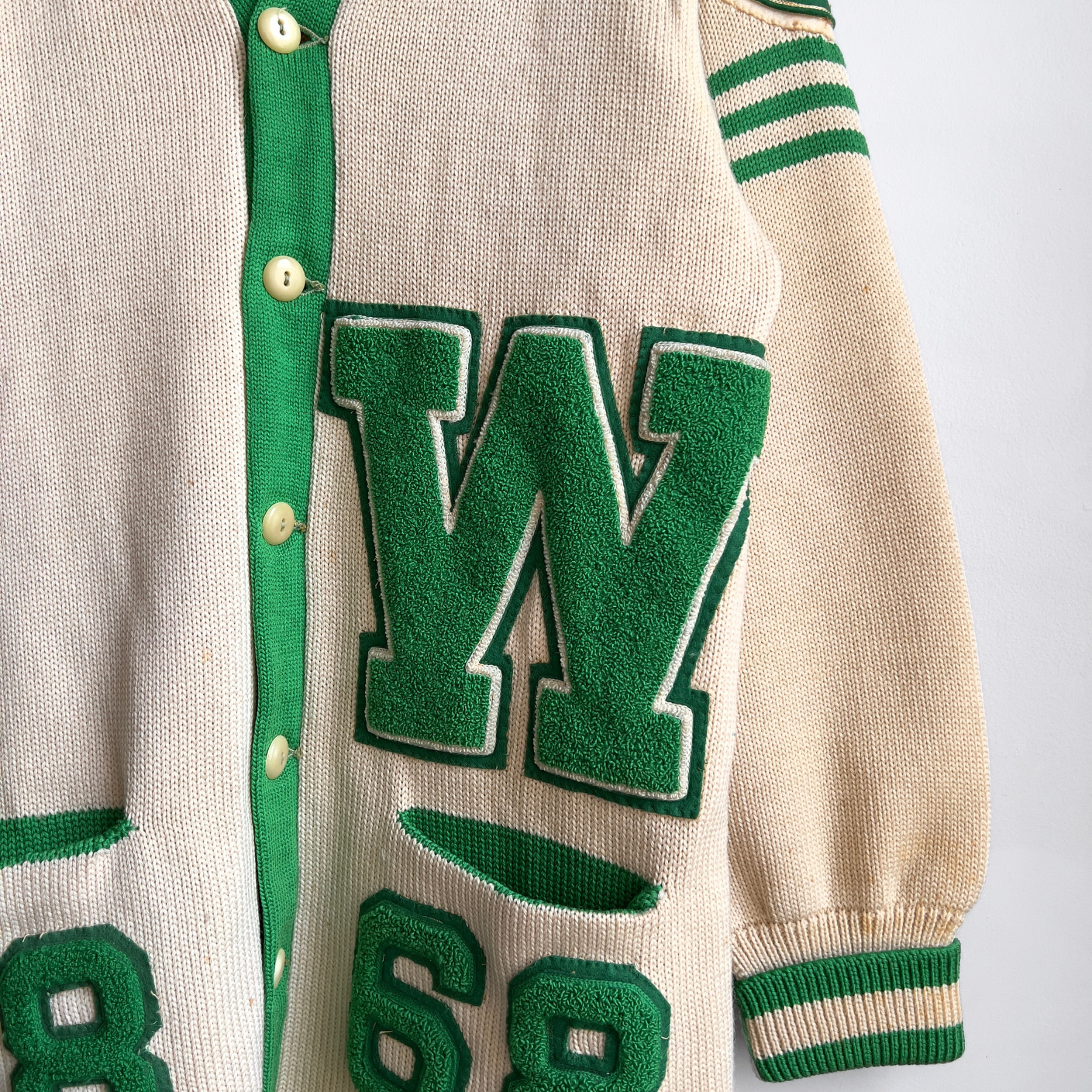1960s Walthers Lutheran High School Varsity Football Letterman Cardigan  - Shop ThreadCount Vintage Co.