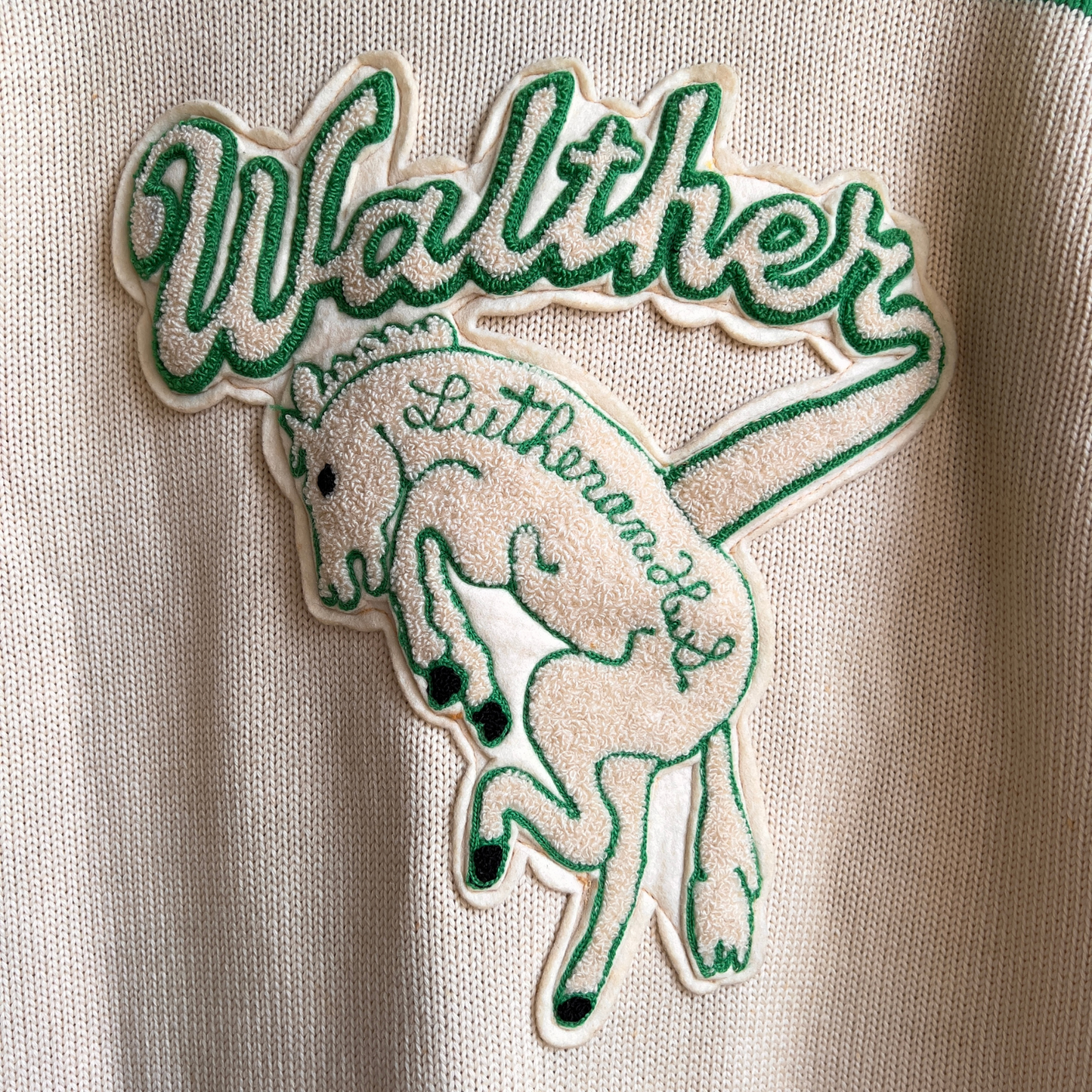 1960s Walthers Lutheran High School Varsity Football Letterman Cardigan  - Shop ThreadCount Vintage Co.