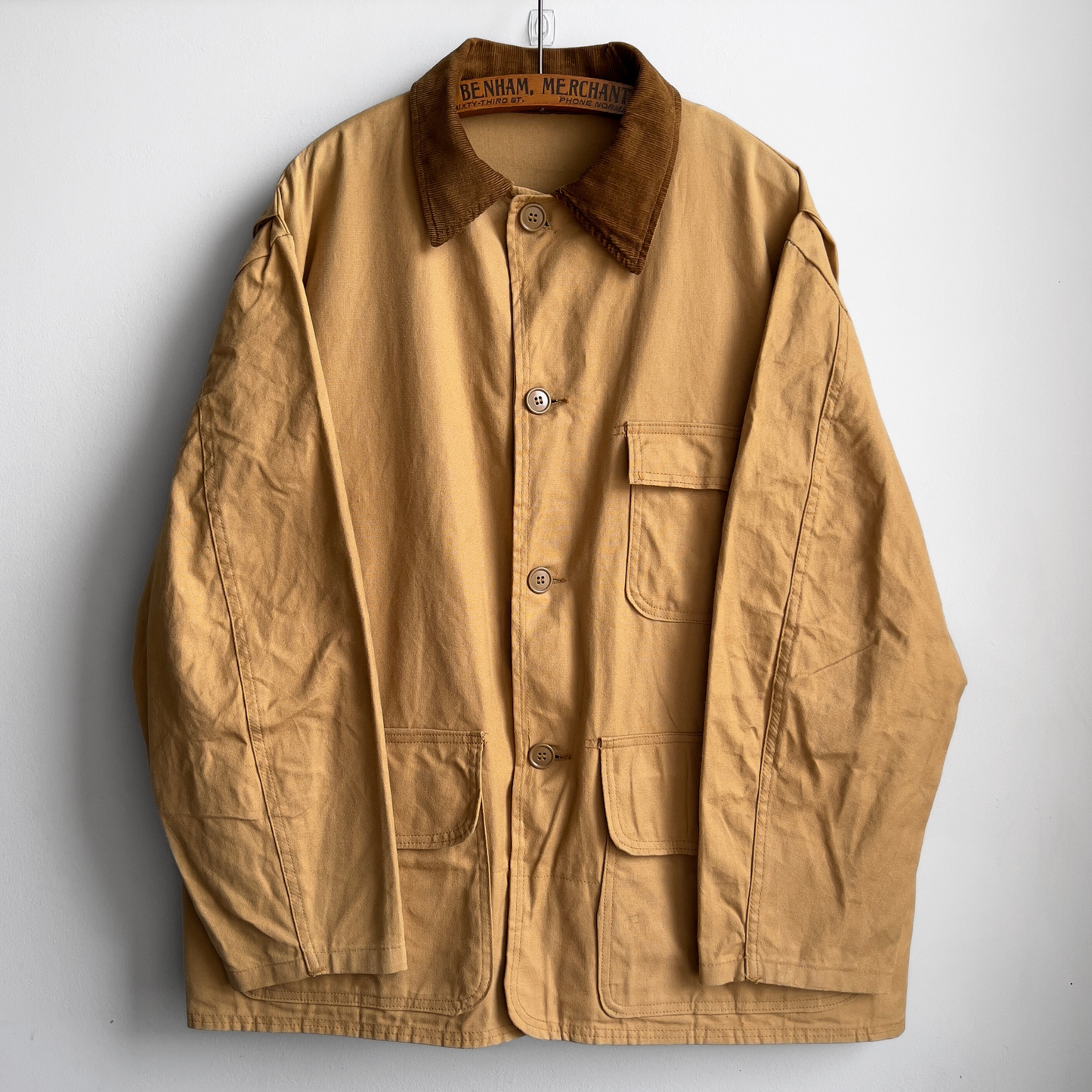 Vintage 1960s Sears Field Tested Tan Canvas Duck Hunting Jacket - Shop ThreadCount Vintage Co.