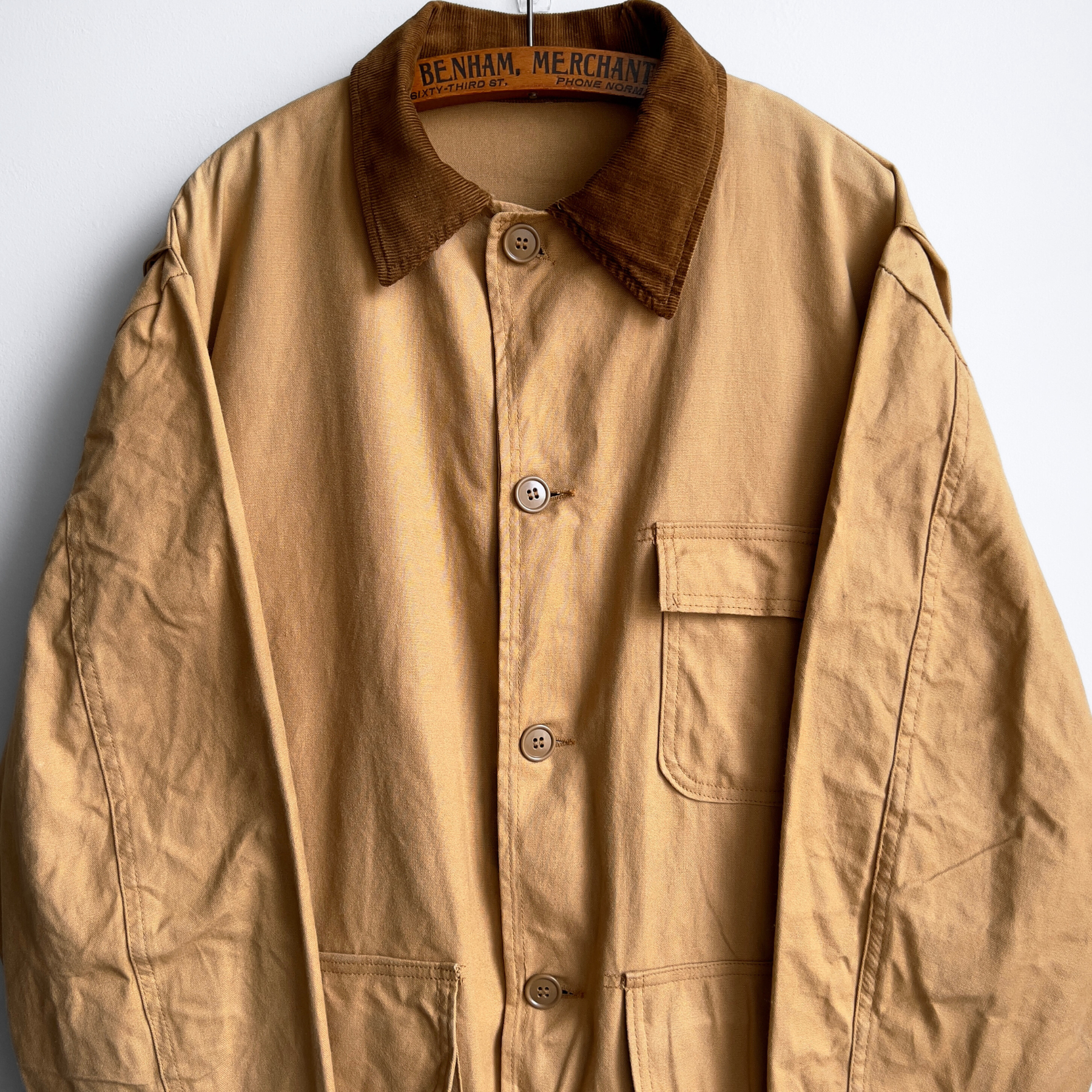 1960s Sears Field Tested Tan Canvas Duck Hunting Jacket  - Shop ThreadCount Vintage Co.