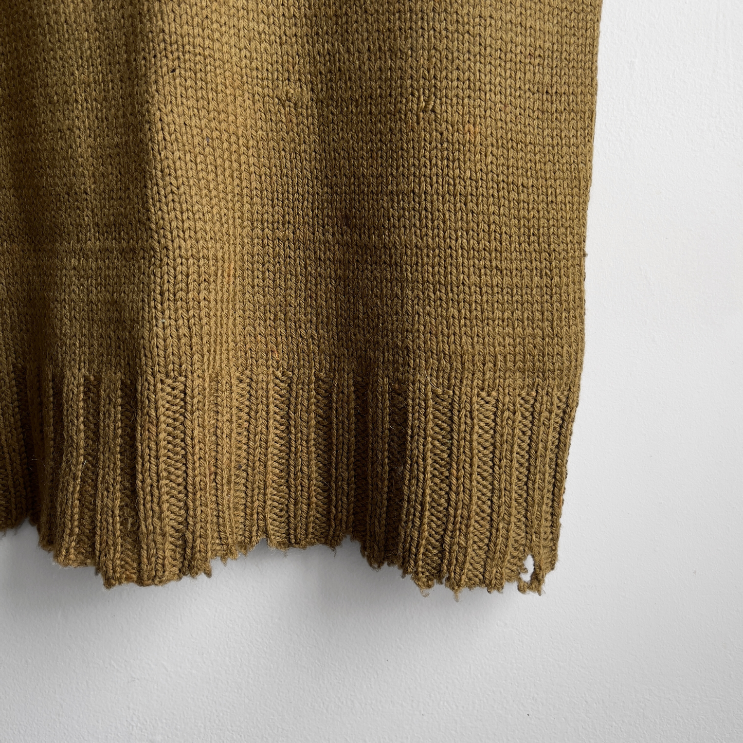 1940s American Red Cross Olive Wool Knit Vest  - Shop ThreadCount Vintage Co.