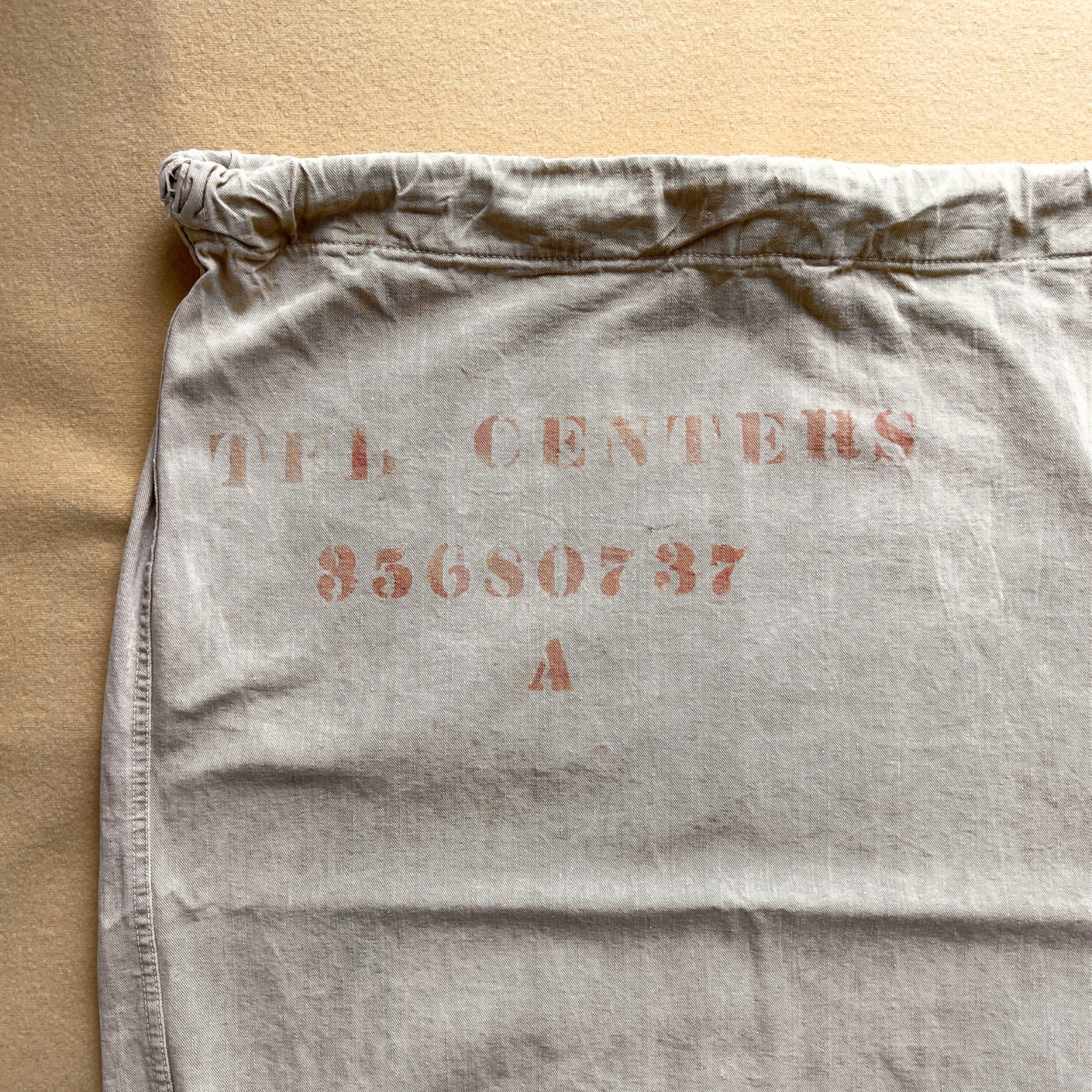 Vintage 1940s U.S. Military Stencil Cotton Laundry Barracks Bag - Shop ThreadCount Vintage Co.