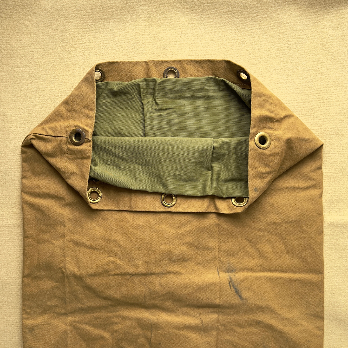 1950s Boy Scouts Of America Tan Canvas Drab Duffle Bag  - Shop ThreadCount Vintage Co.