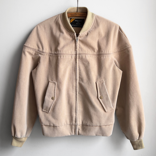 1970s Tan Corduroy Derby Bomber Jacket  - Shop ThreadCount Vintage Co.