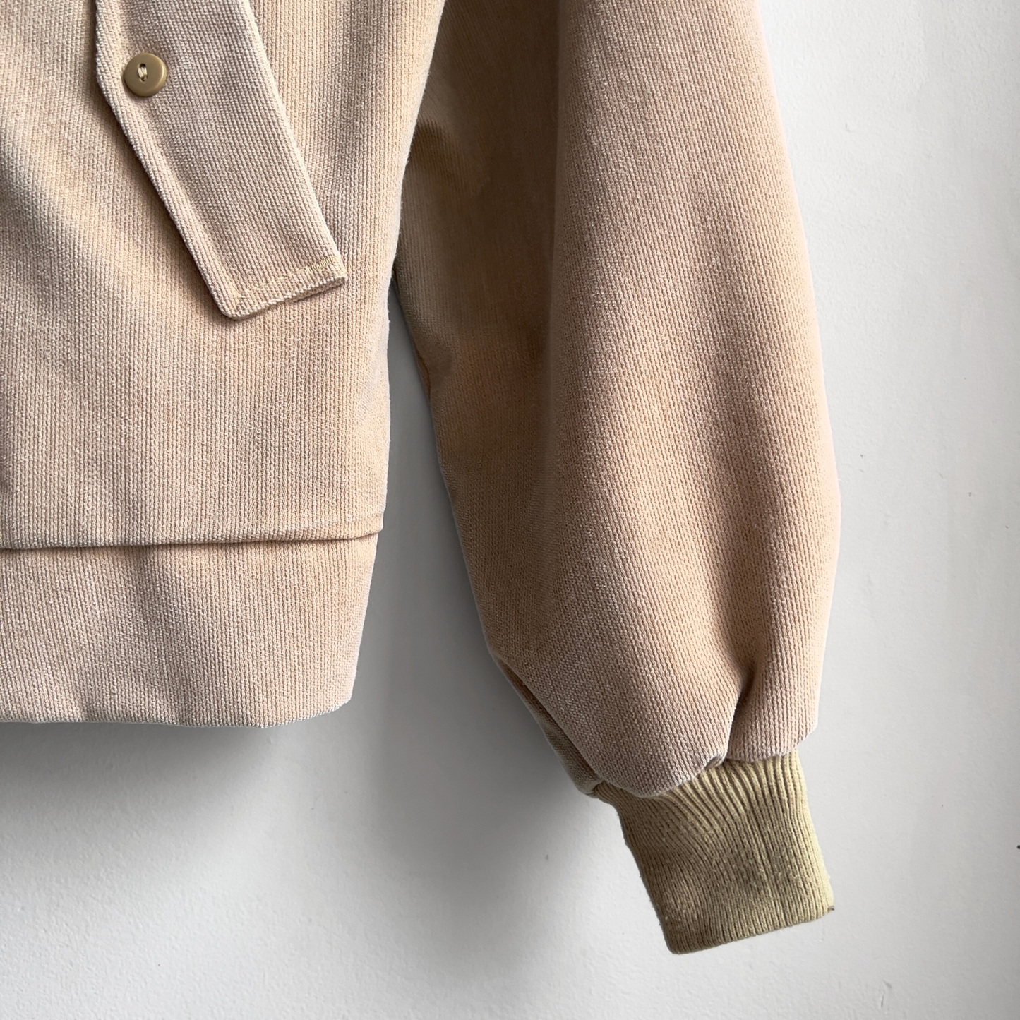 Vintage 1970s Tan Corduroy Derby Bomber Jacket - Shop ThreadCount Vintage Co.