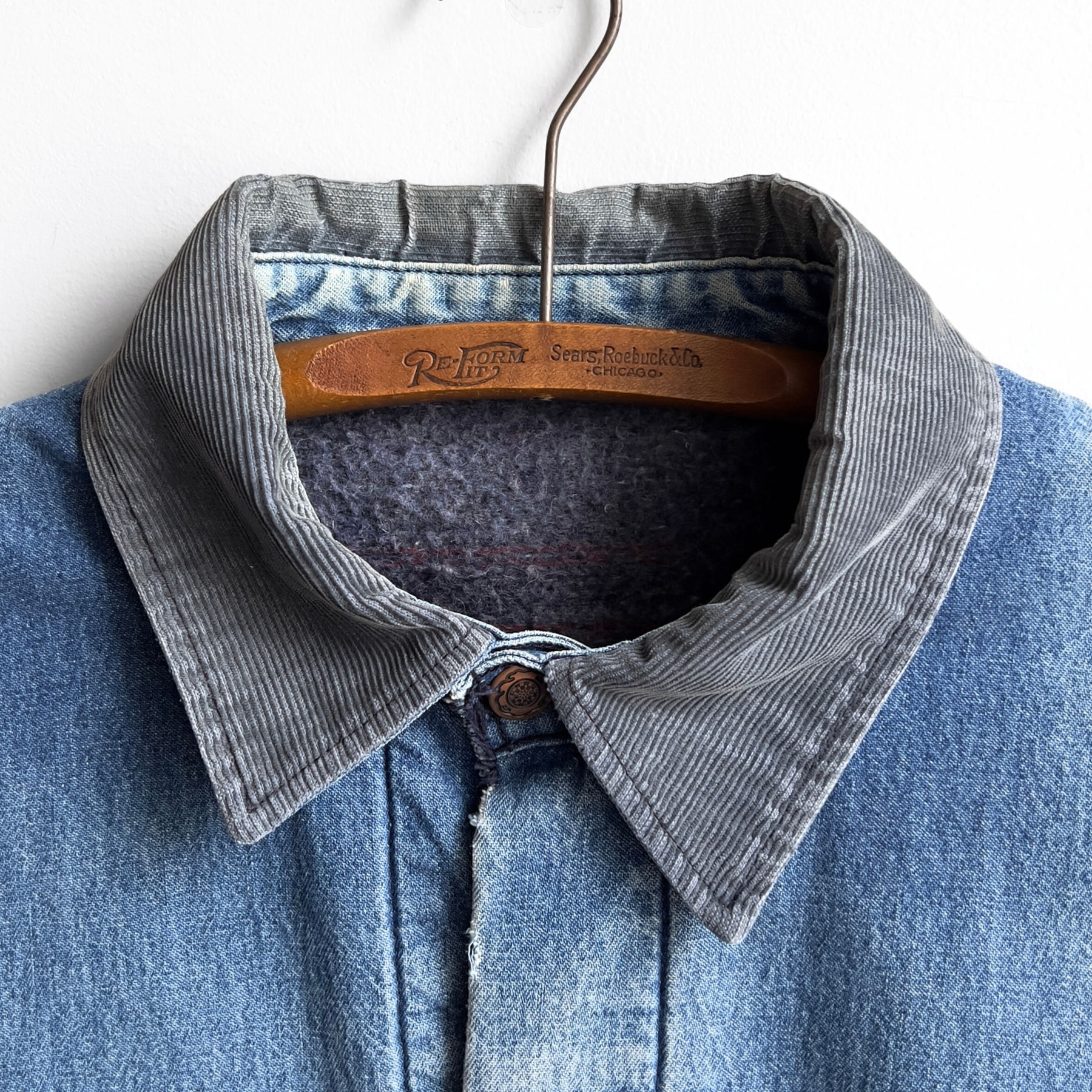 1970s Big Ben Distressed Denim Chore Jacket  - Shop ThreadCount Vintage Co.