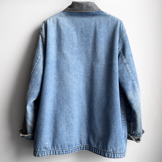 1970s Big Ben Distressed Denim Chore Jacket  - Shop ThreadCount Vintage Co.