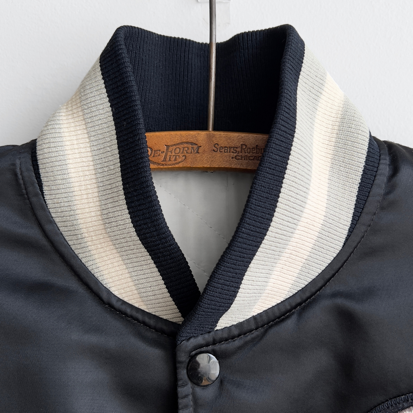 Vintage 1990s Chicago White Sox Starter Black Bomber Jacket - Shop ThreadCount Vintage Co.