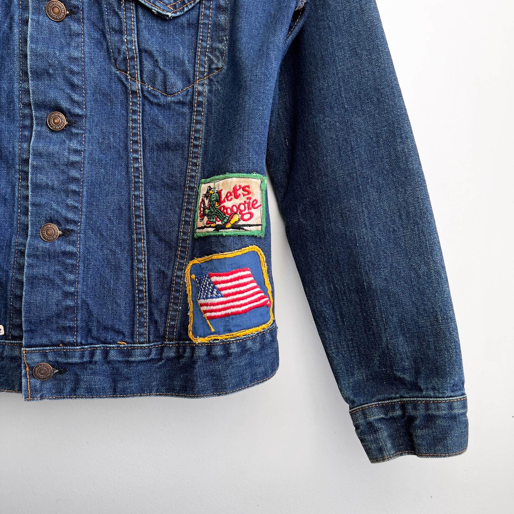 1970s Levis 70505 Patchwork Denim Jacket  - Shop ThreadCount Vintage Co.