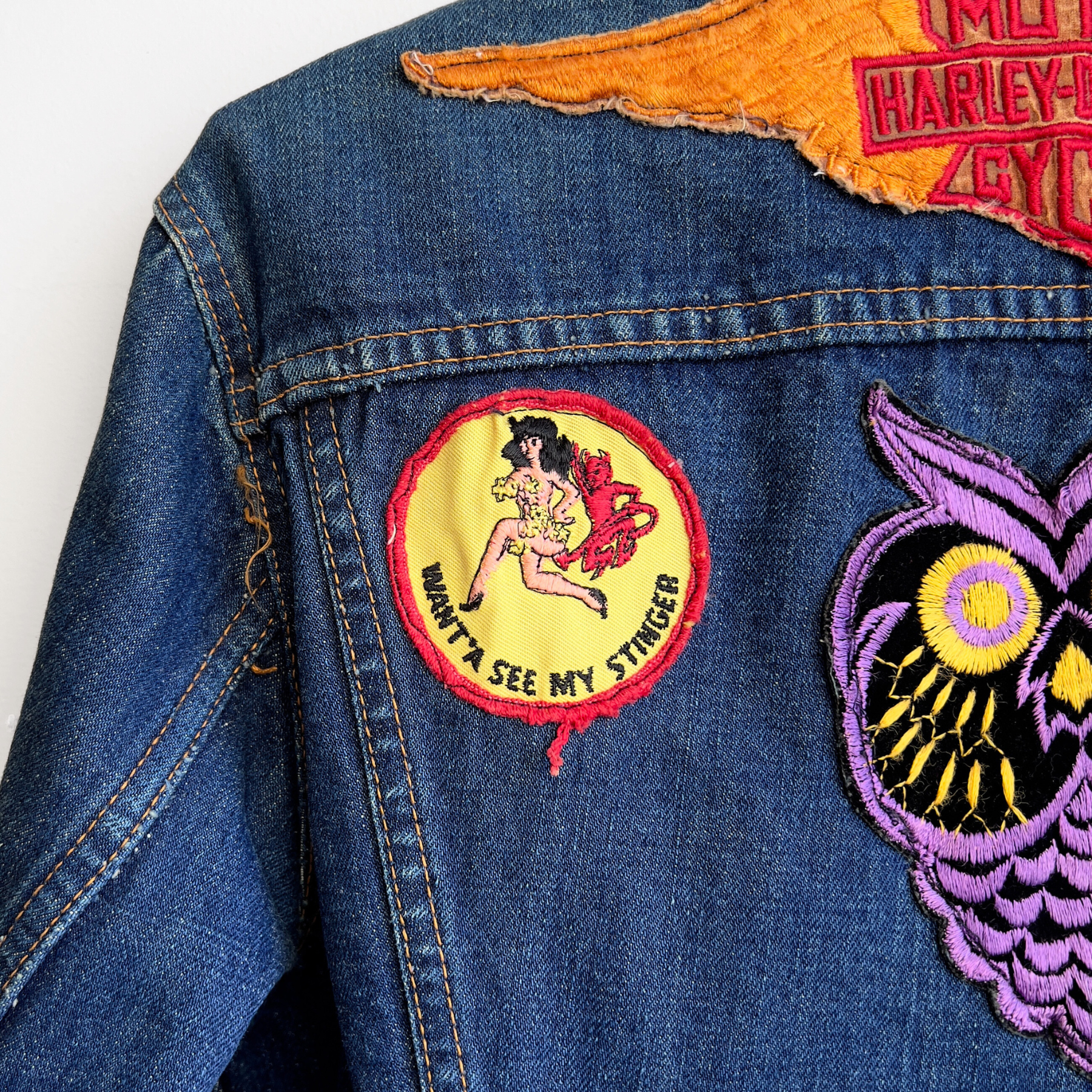 1970s Levis 70505 Patchwork Denim Jacket  - Shop ThreadCount Vintage Co.