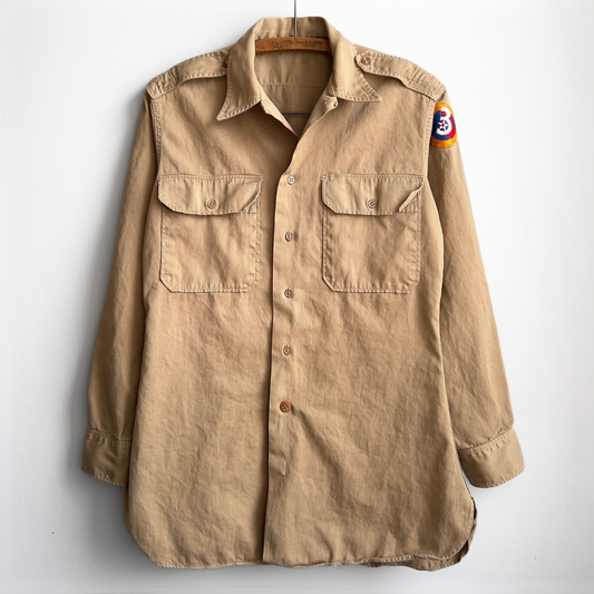 1950s U.S. 3rd Army Air Force Regulation Officer Uniform Shirt  - Shop ThreadCount Vintage Co.