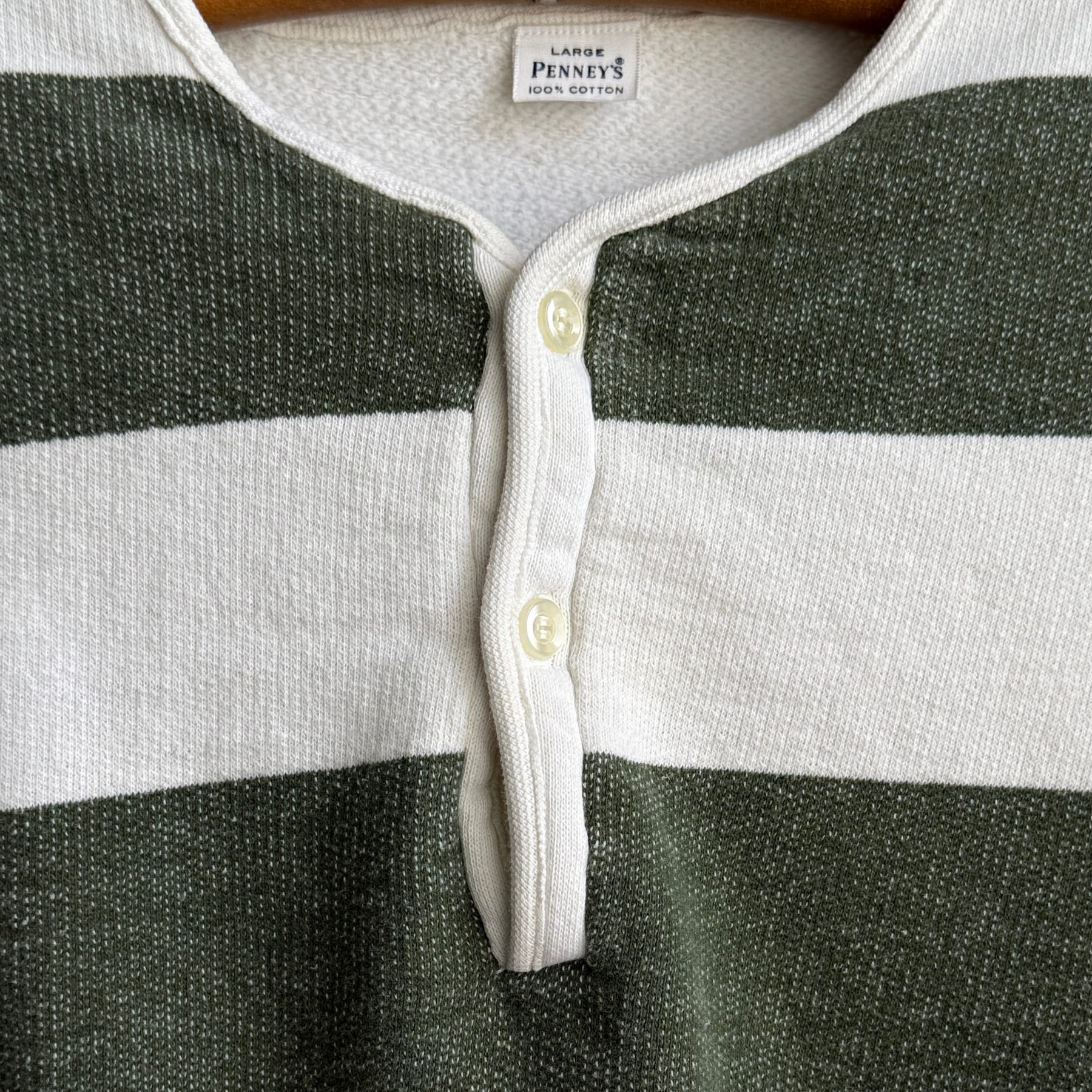 1950s Striped Short Sleeve Sweatshirt  - Shop ThreadCount Vintage Co.