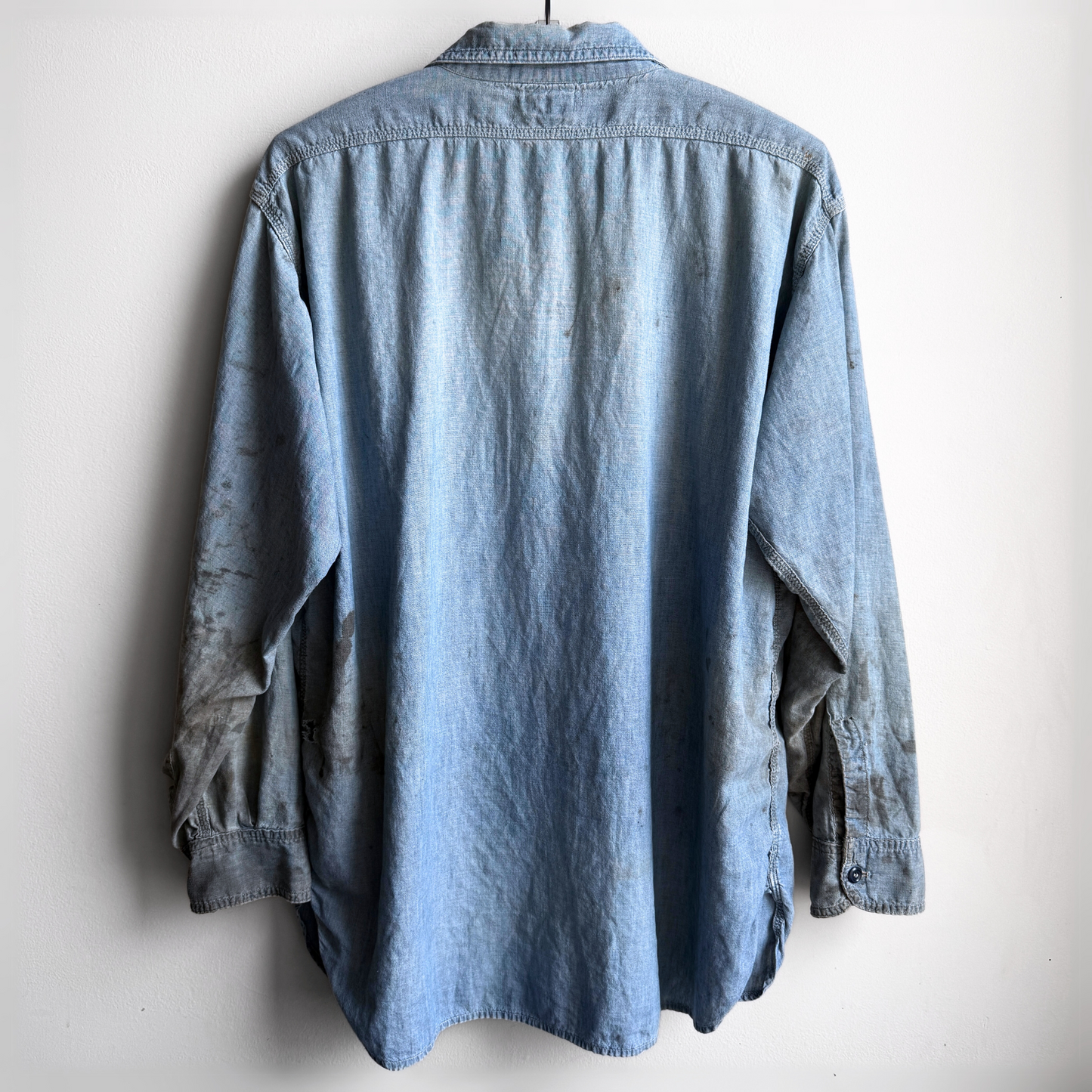 Vintage 1950s Hercules Rough Shod Chambray Work Shirt - Shop ThreadCount Vintage Co.
