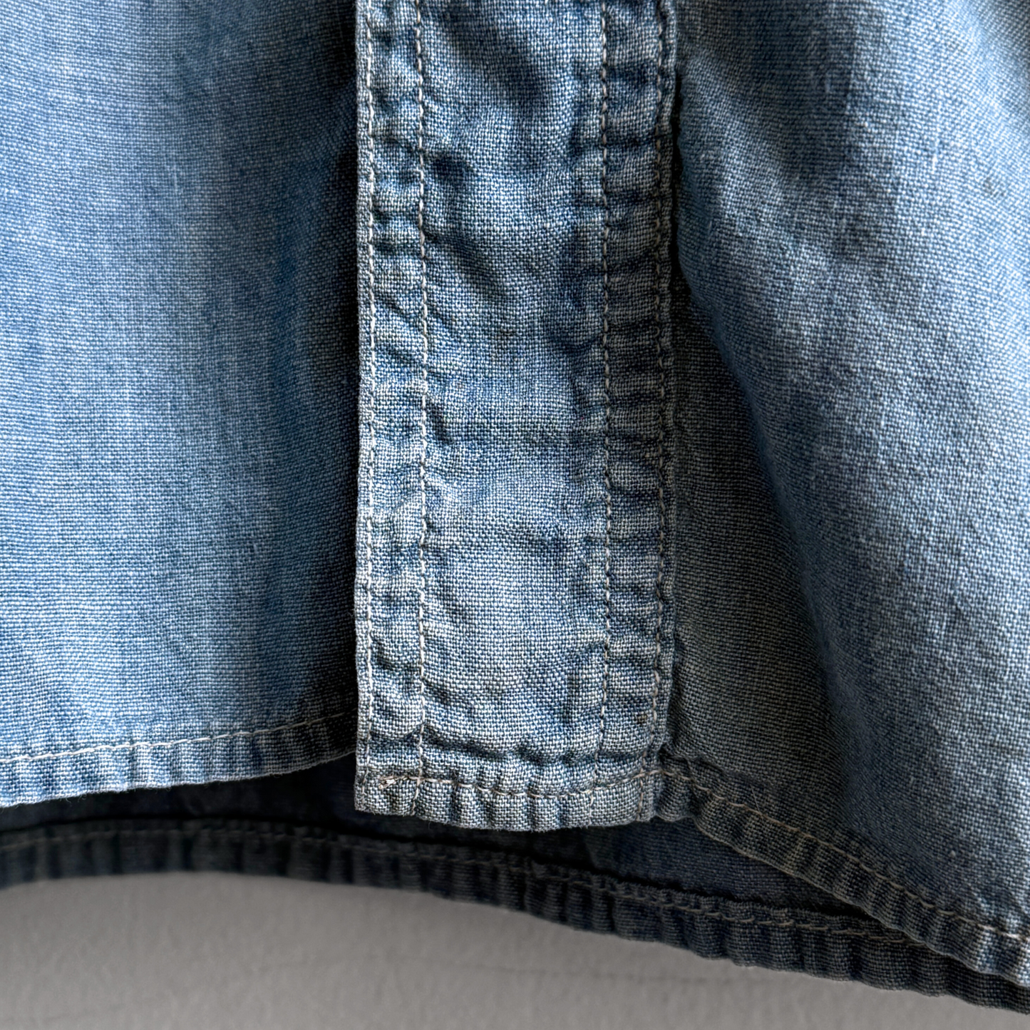 Vintage 1950s Hercules Rough Shod Chambray Work Shirt - Shop ThreadCount Vintage Co.