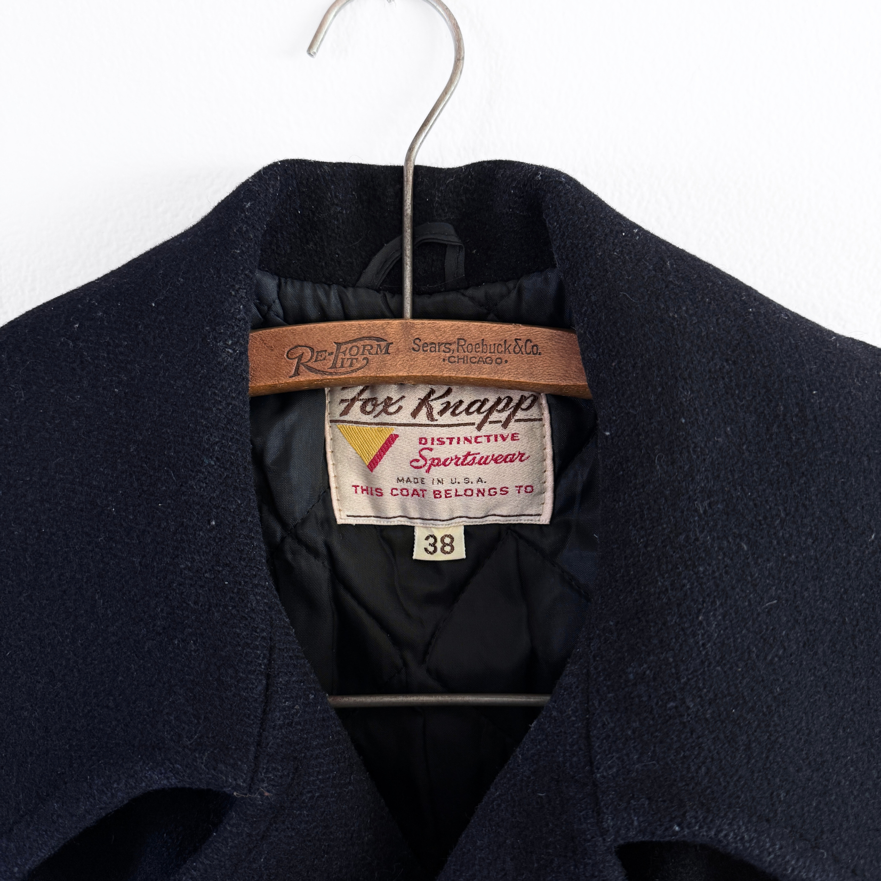 1960s U.S. Navy Double Breasted Wool Peacoat  - Shop ThreadCount Vintage Co.