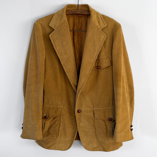 1960s Towncraft Tan Corduroy Blazer Sports Jacket  - Shop ThreadCount Vintage Co.