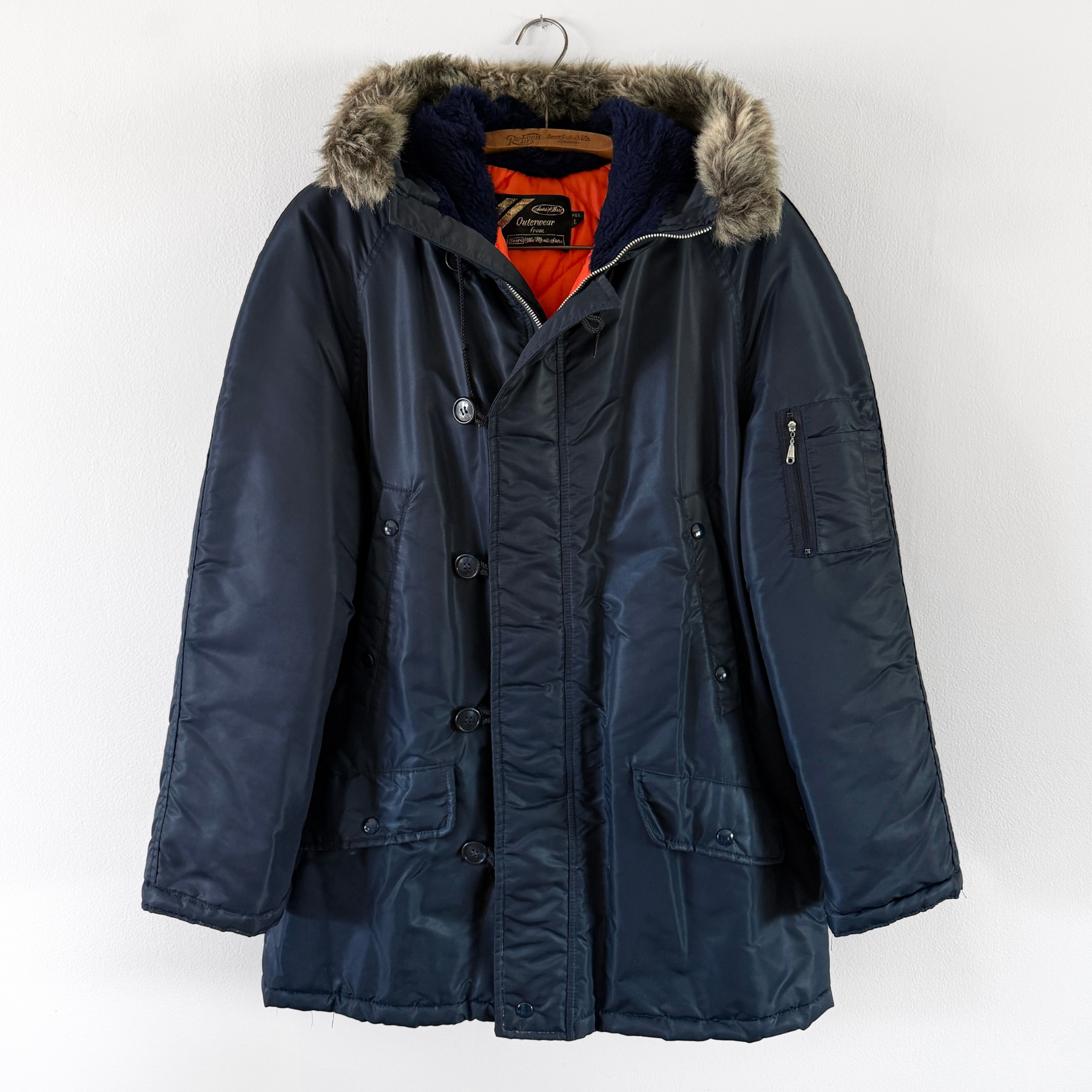 1970s U.S. Army N-3B Navy Blue Parka Coat  - Shop ThreadCount Vintage Co.