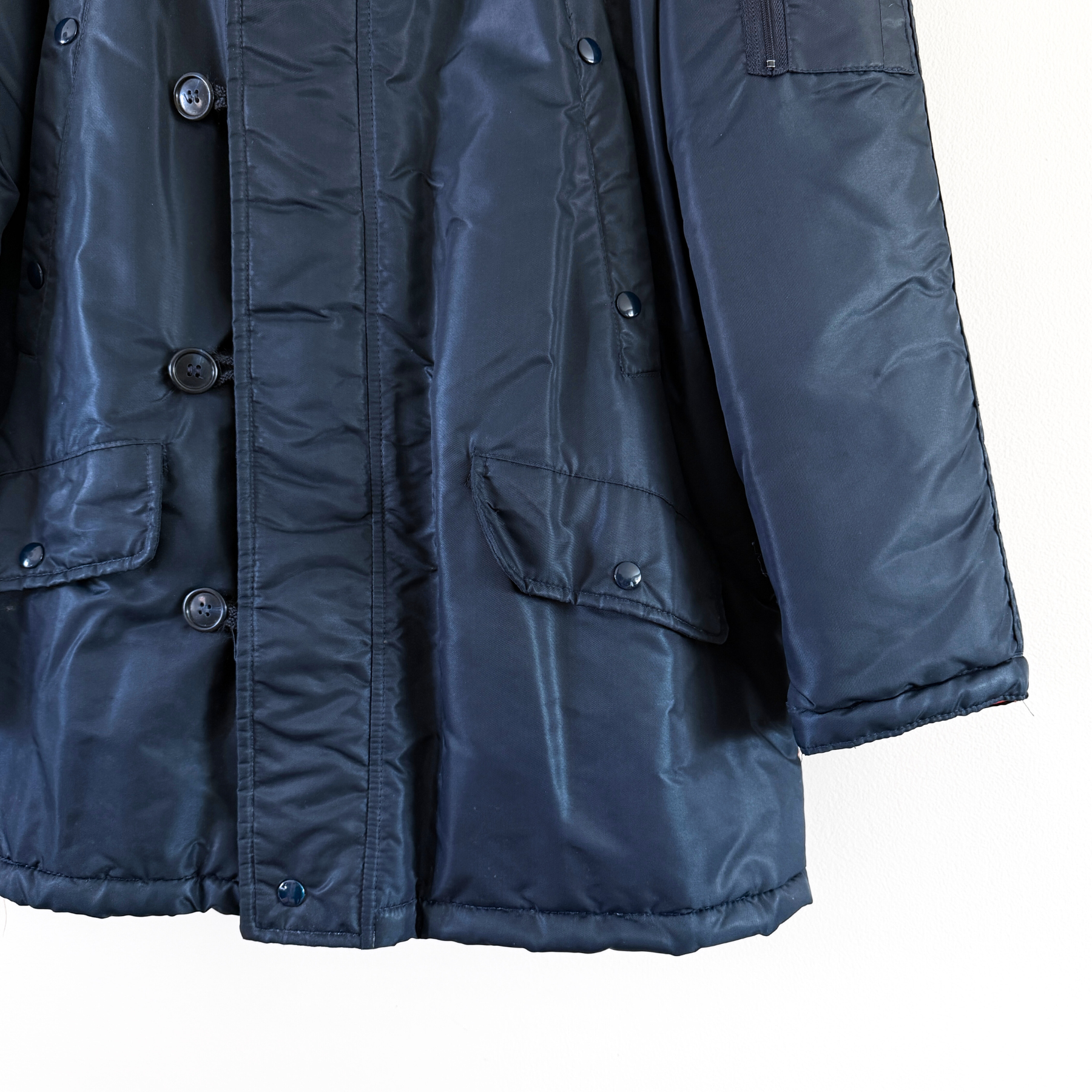1970s U.S. Army N-3B Navy Blue Parka Coat  - Shop ThreadCount Vintage Co.
