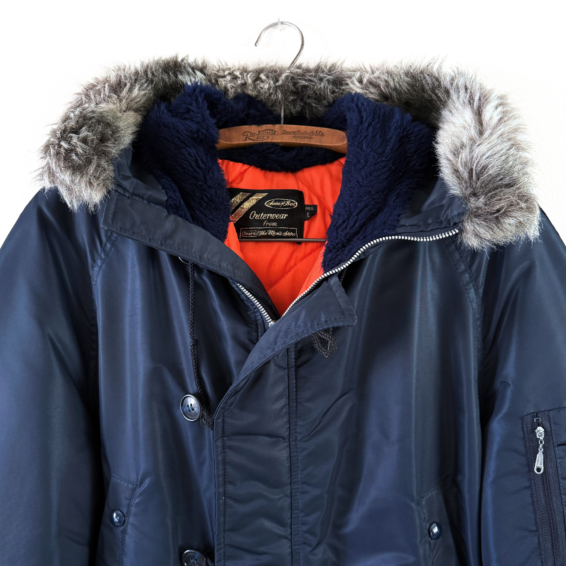 1970s U.S. Army N-3B Navy Blue Parka Coat  - Shop ThreadCount Vintage Co.