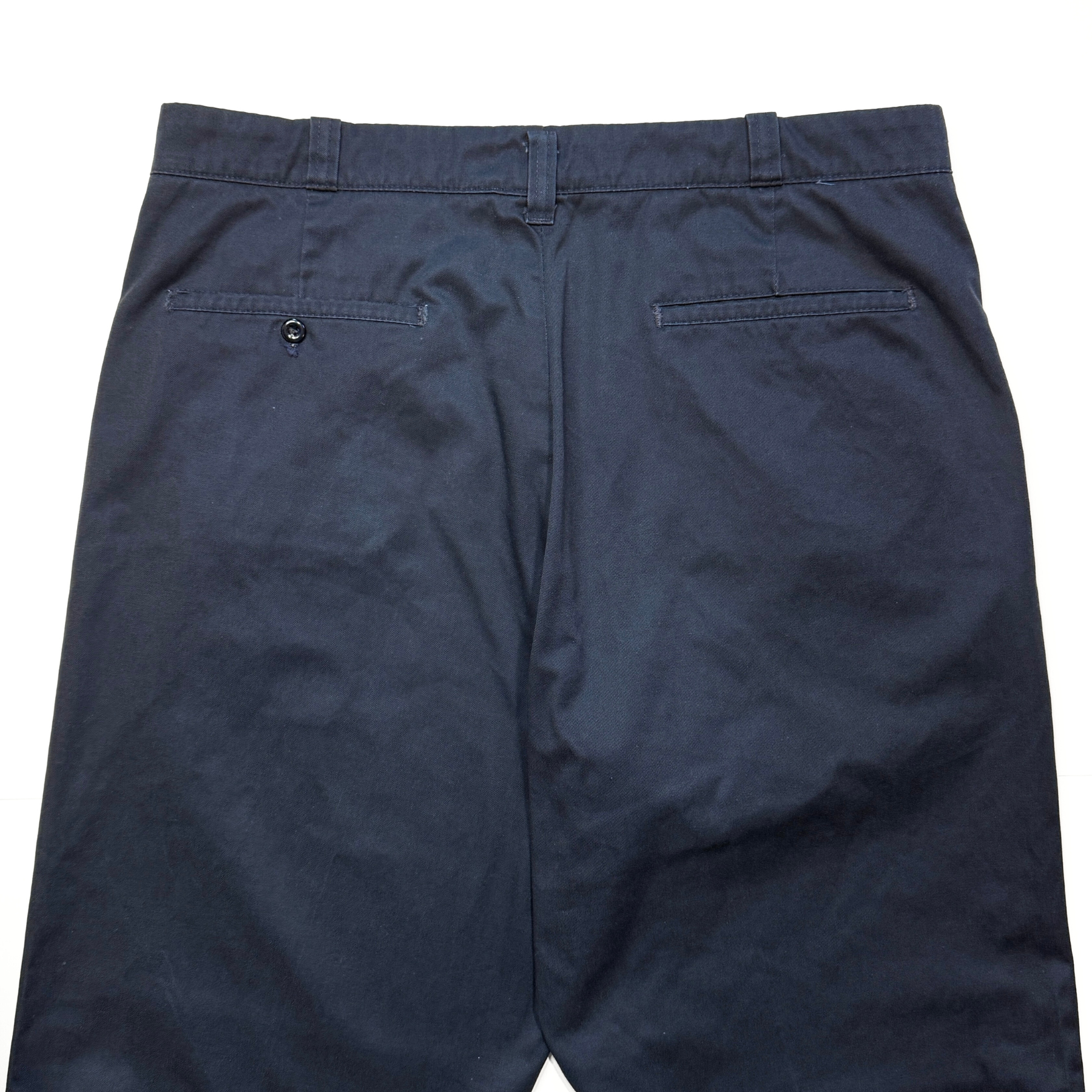 1960s Navy Blue Perma-Prest Chino Workwear Pants  - Shop ThreadCount Vintage Co.