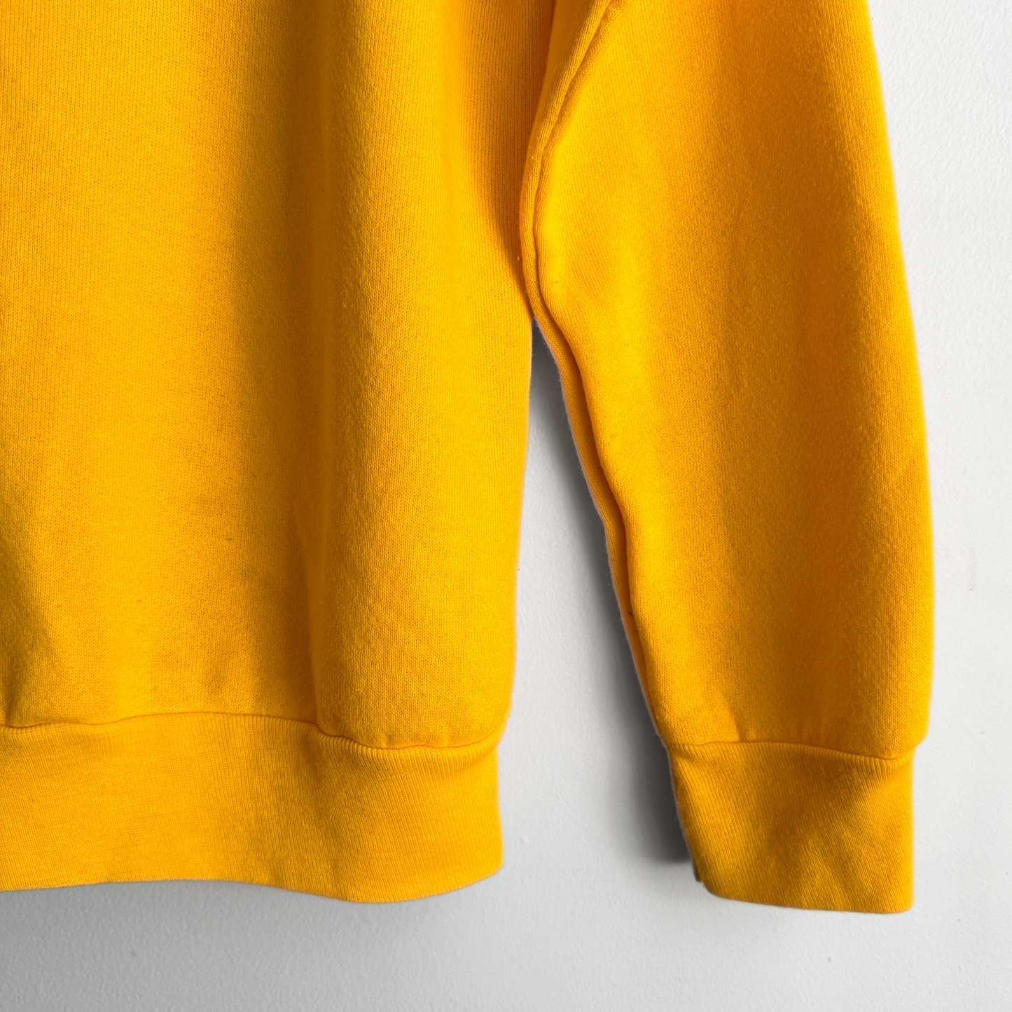 Vintage 1980s Yellow Blank Raglan Crewneck Sweatshirt - Shop ThreadCount Vintage Co.