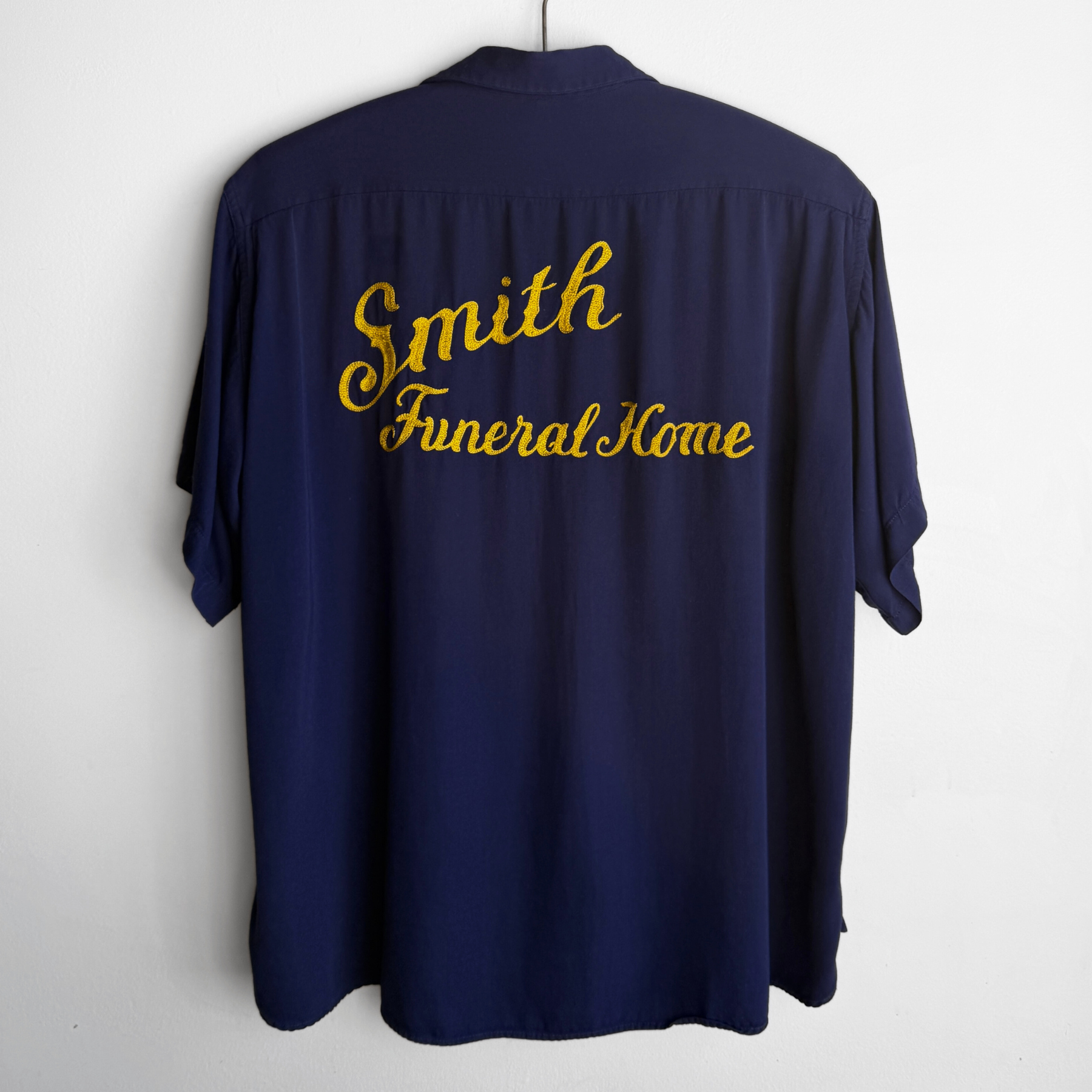 1950s Smith Funeral Home Bowling Shirt  - Shop ThreadCount Vintage Co.