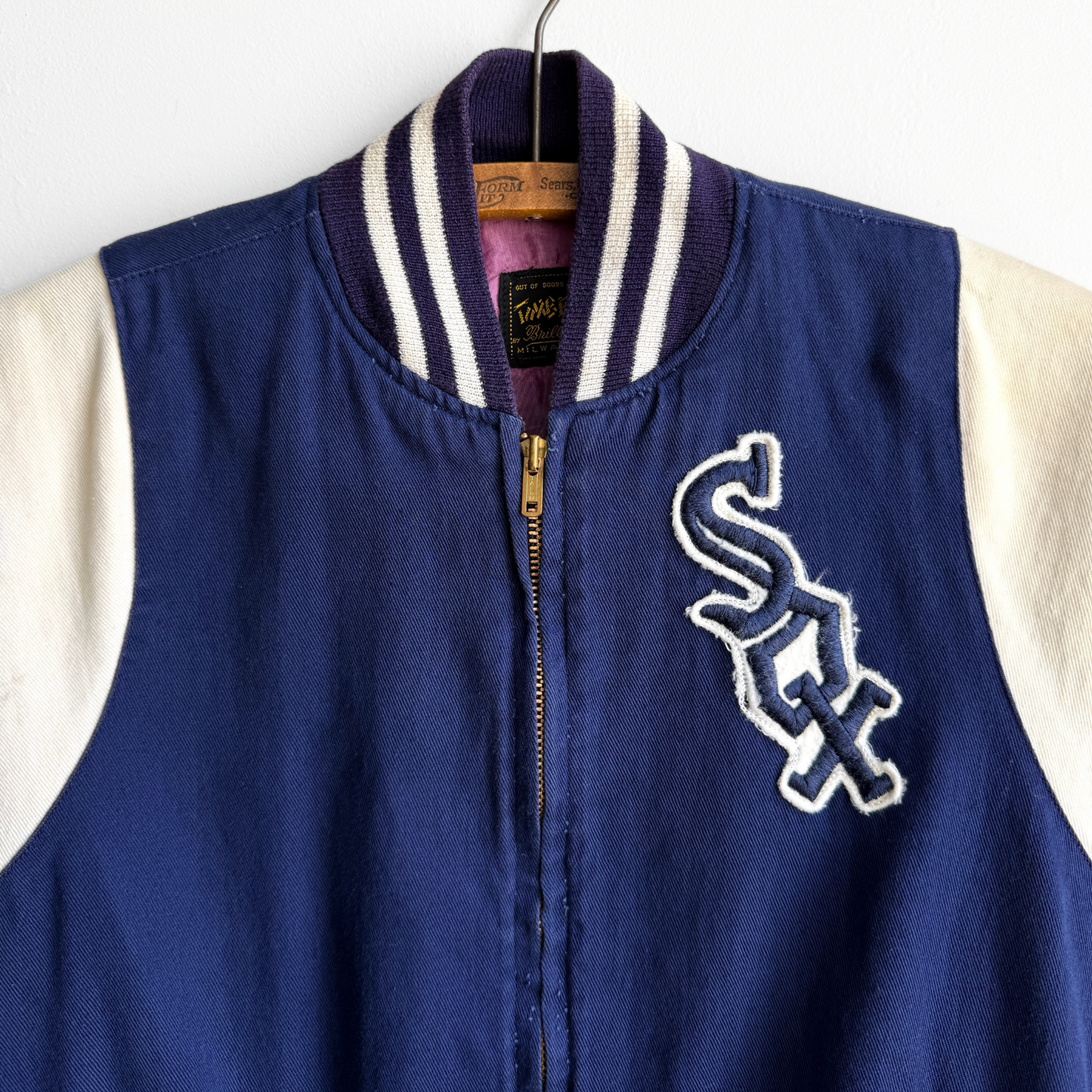 Vintage 1950s Chicago White Sox Timberline Cotton Bomber Jacket - Shop ThreadCount Vintage Co.