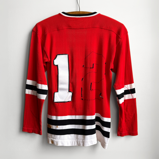 1970s Chicago Blackhawks Distressed Hockey Jersey  - Shop ThreadCount Vintage Co.