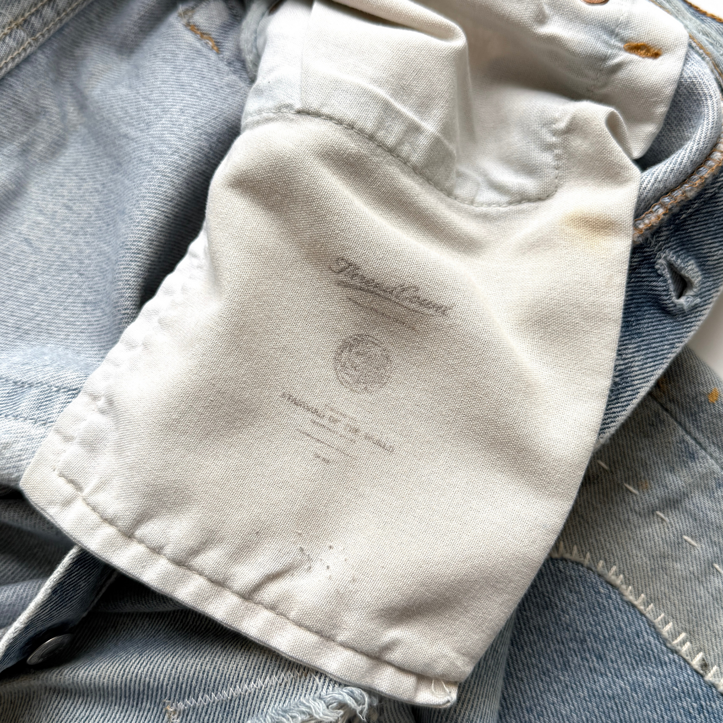 1990s Levi's 501XX Custom Patchwork Denim Jeans  - Shop ThreadCount Vintage Co.