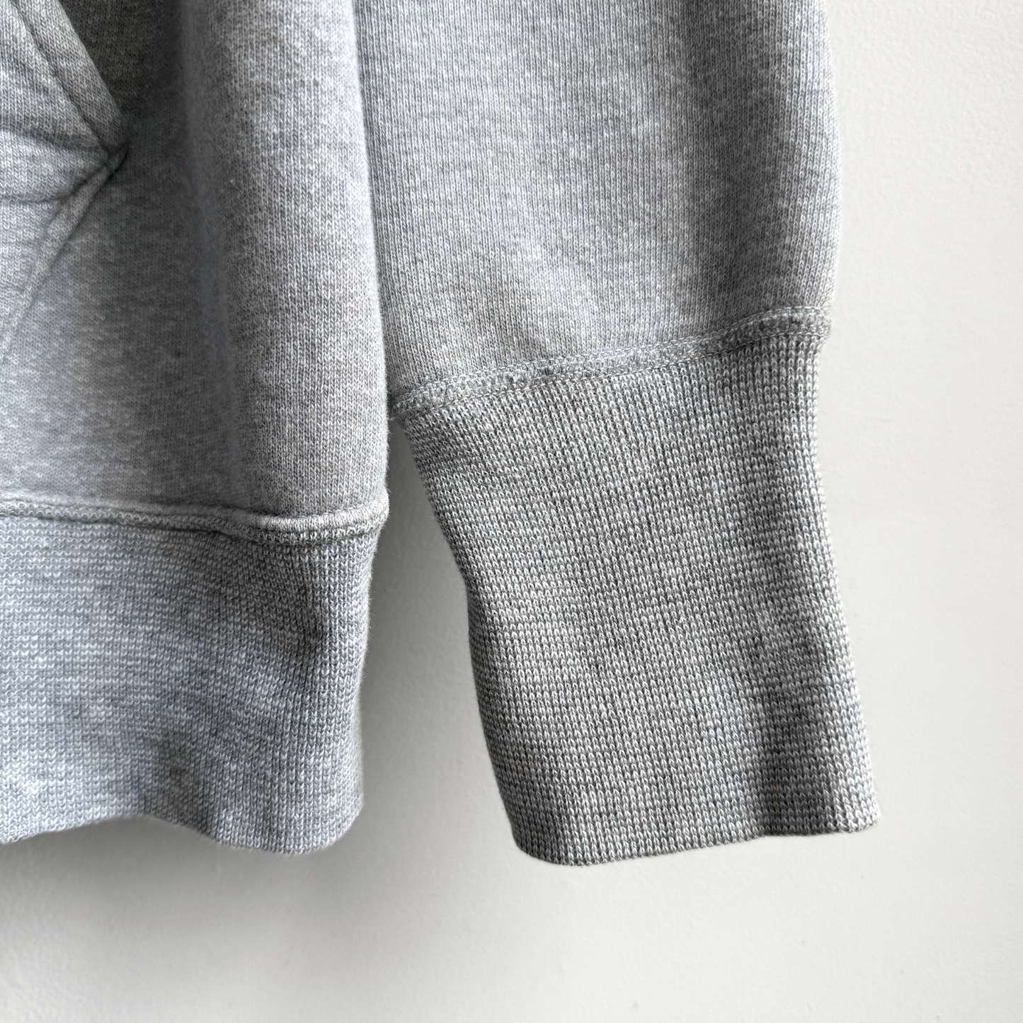 Vintage 1960s Heather Grey Heavy Cotton Hoodie - Shop ThreadCount Vintage Co.
