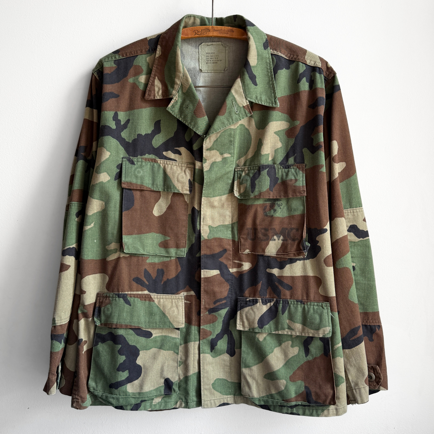 Vintage 1980s U.S. Army USMC BDU Cargo Field Coat - Shop ThreadCount Vintage Co.