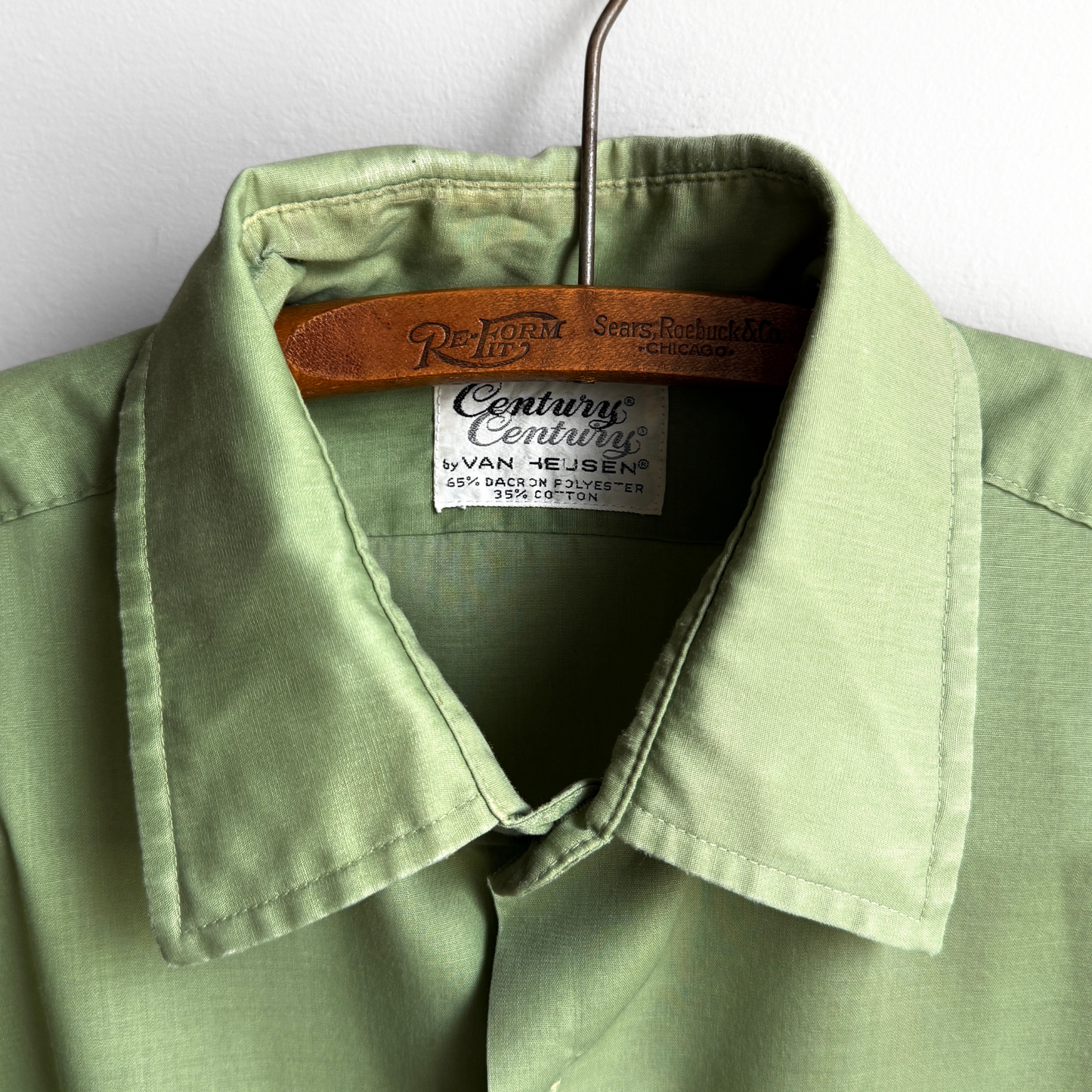 Vintage 1970s Modified Short Sleeve Button Up Dress Shirt - Shop ThreadCount Vintage Co.