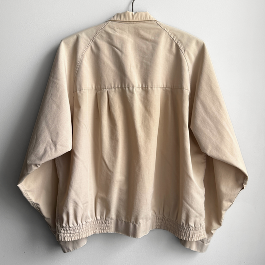 1970s Light Cream Calibre Cloth Harrington Jacket  - Shop ThreadCount Vintage Co.
