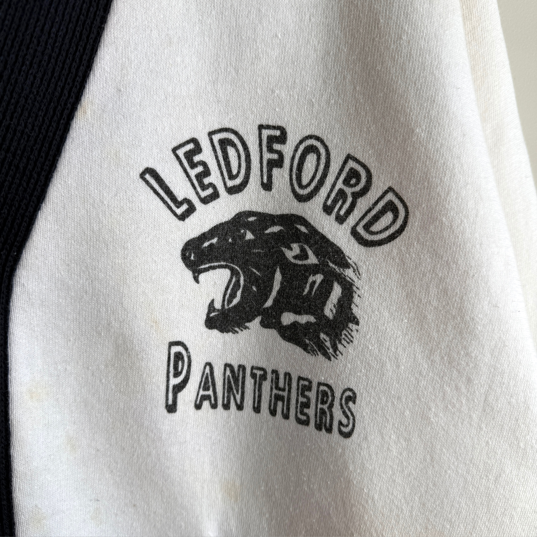1950s Ledford Panthers Cotton Sweatshirt Cardigan  - Shop ThreadCount Vintage Co.