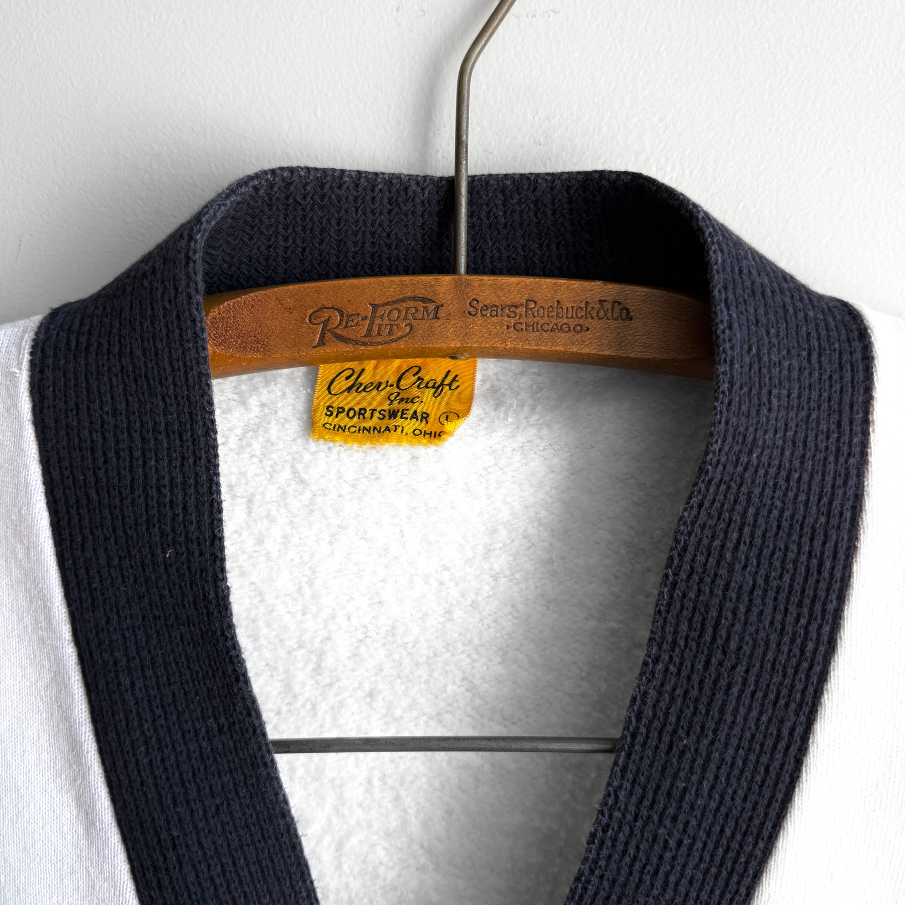 1950s Ledford Panthers Cotton Sweatshirt Cardigan  - Shop ThreadCount Vintage Co.