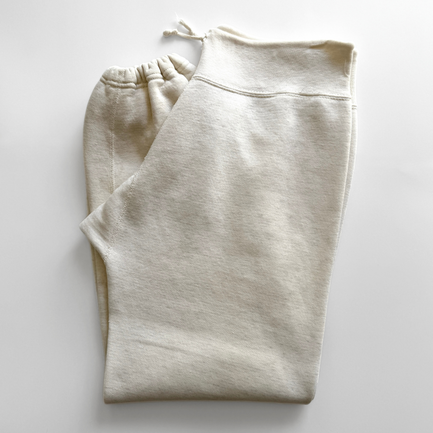 1950s White Cotton Expansion Gusset Sweatpants - Shop ThreadCount Vintage Co.