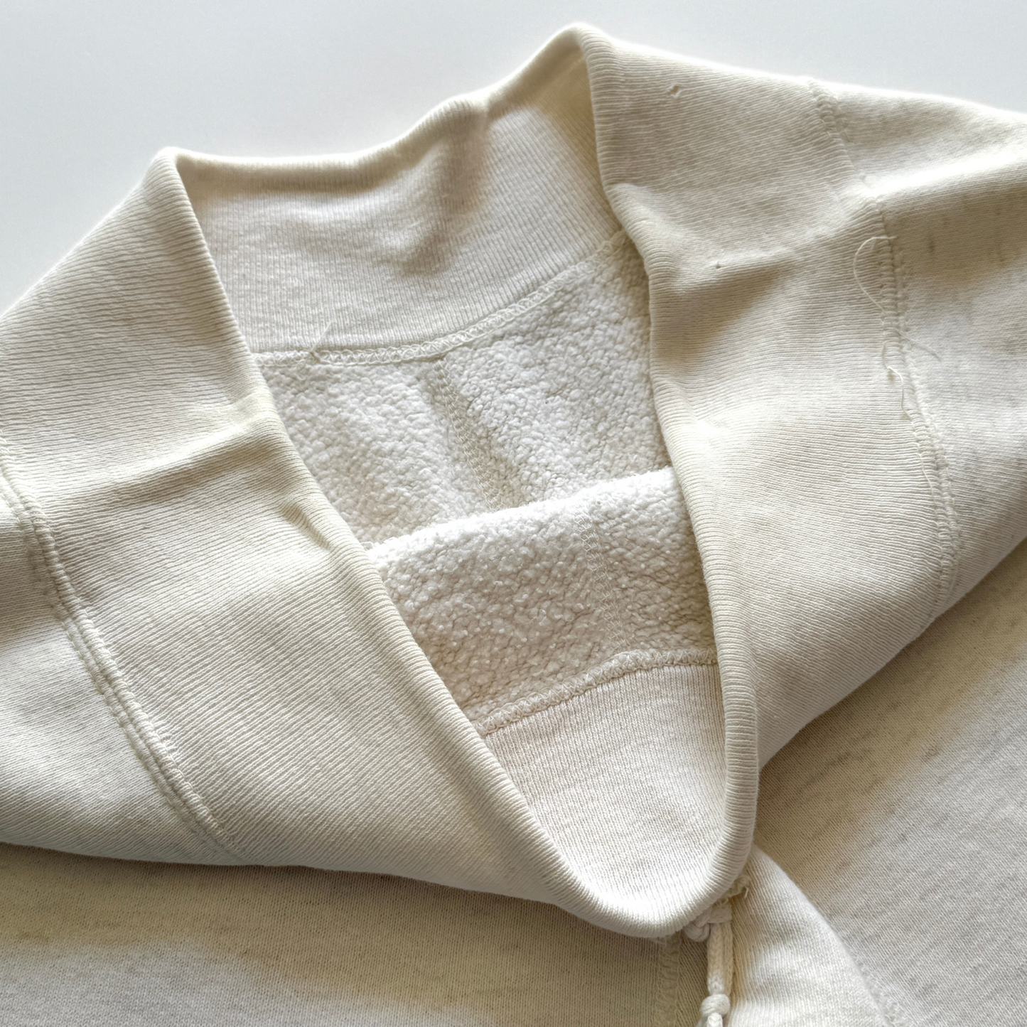 1950s White Cotton Expansion Gusset Sweatpants - Shop ThreadCount Vintage Co.