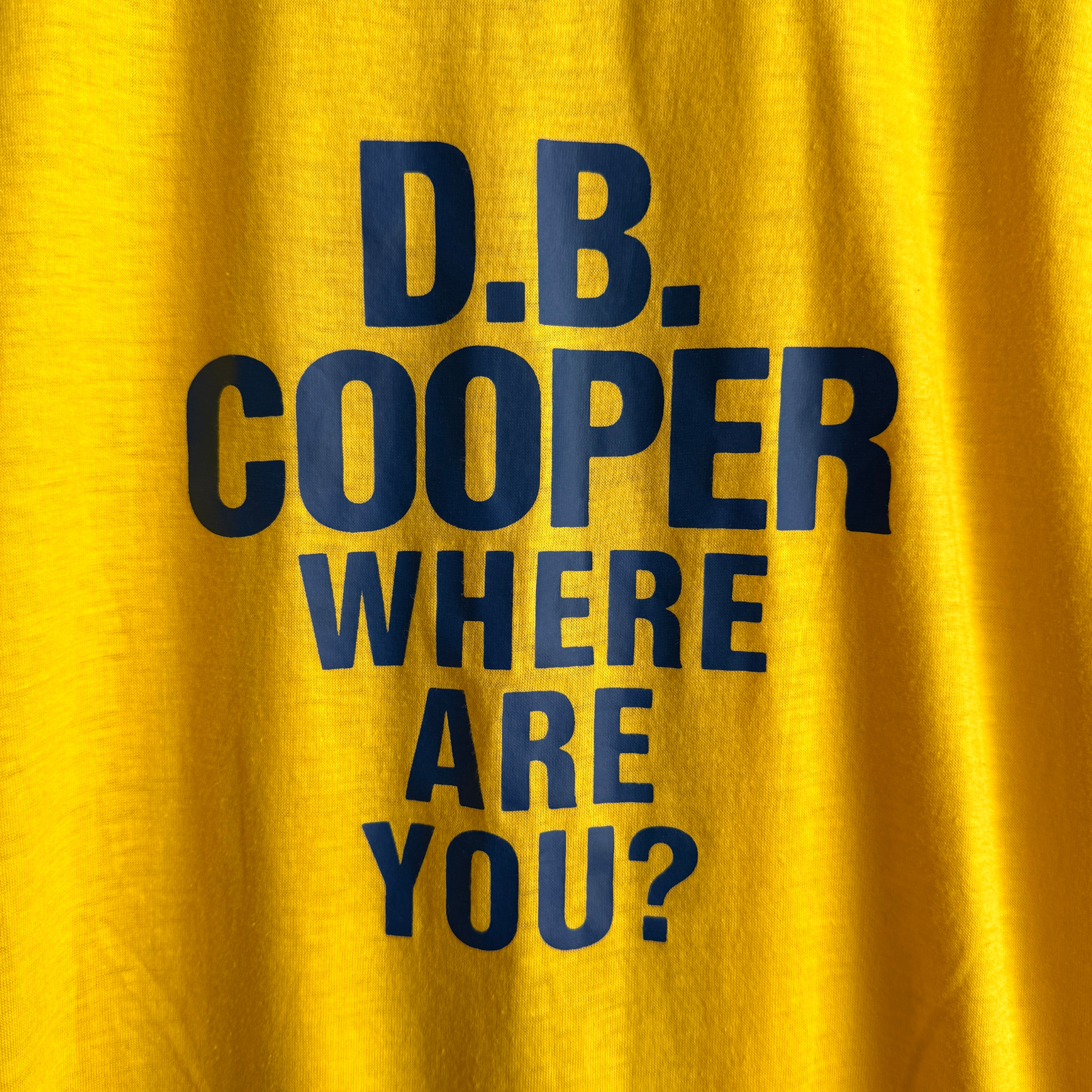 1981 The Pursuit of D.B. Cooper Movie Promo Tee  - Shop THREADCOUNT Vintage Co.