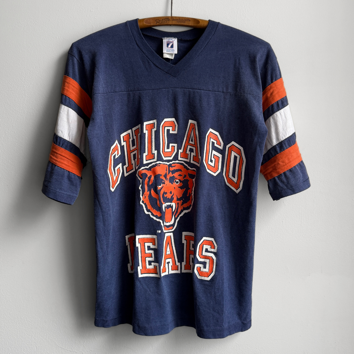 1980s Chicago Bears Football Jersey Graphic Tee