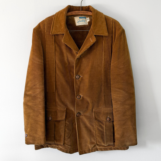 1960s Golden Brown Corduroy Trench Coat  - Shop THREADCOUNT Vintage Co.