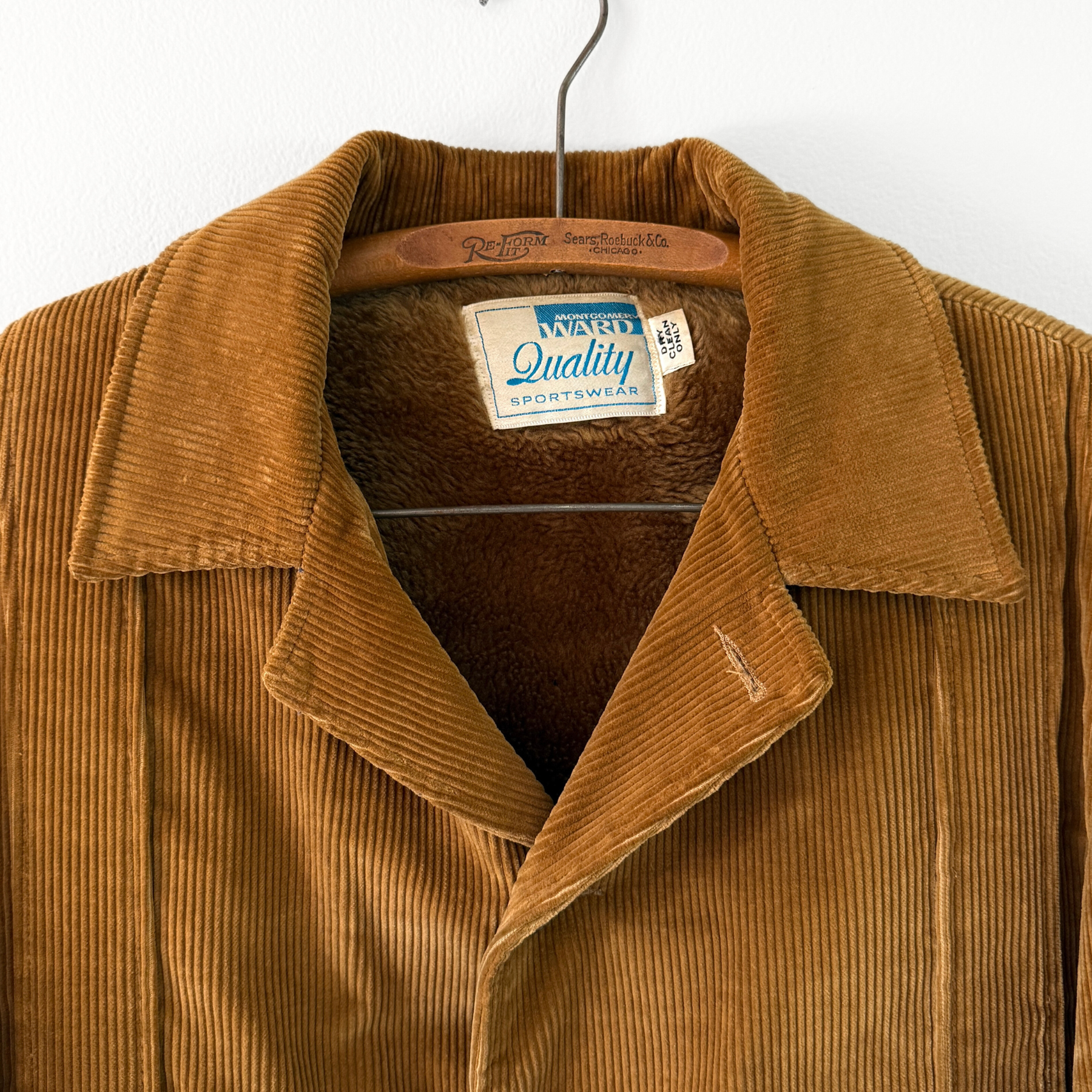 1960s Golden Brown Corduroy Trench Coat  - Shop THREADCOUNT Vintage Co.