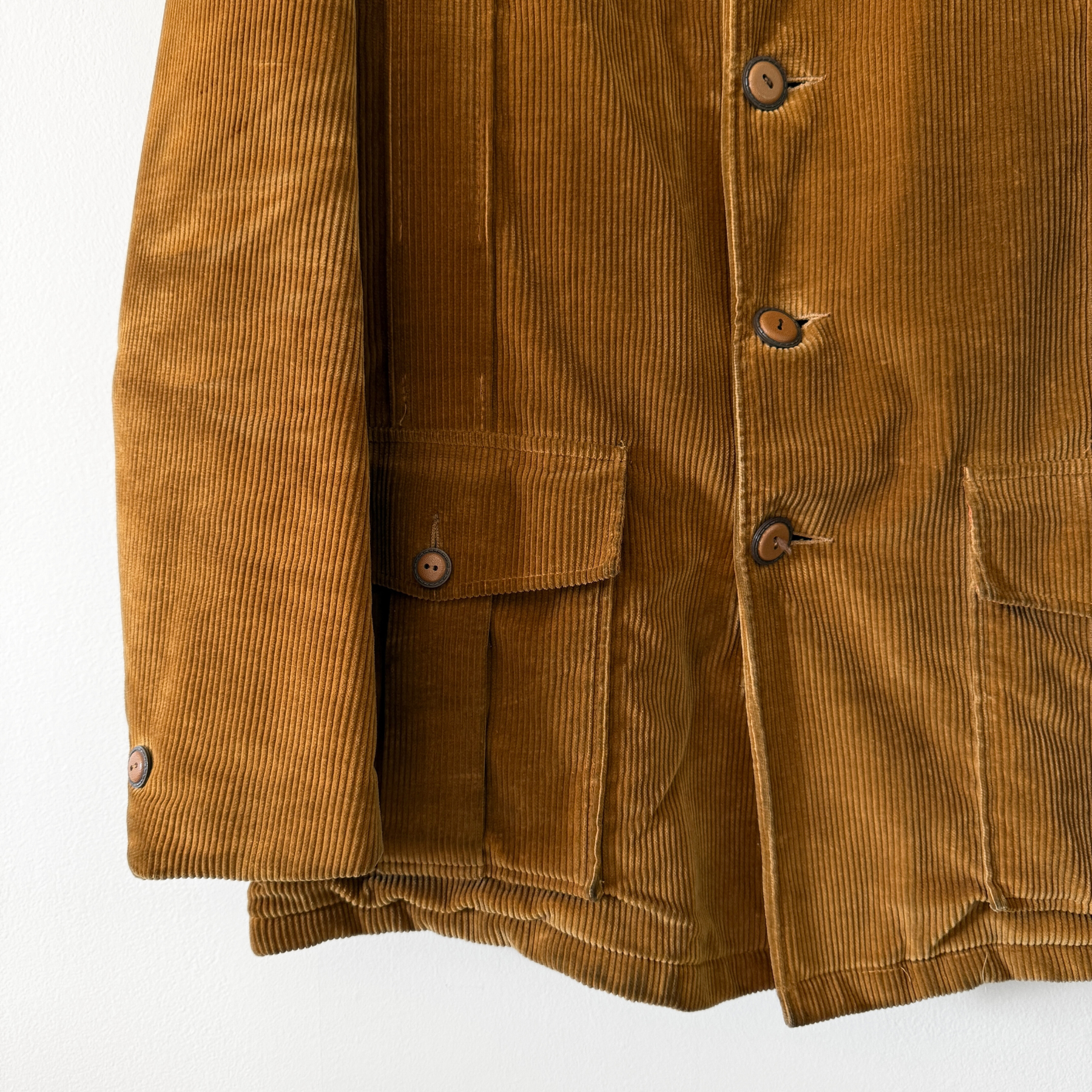 1960s Golden Brown Corduroy Trench Coat  - Shop THREADCOUNT Vintage Co.