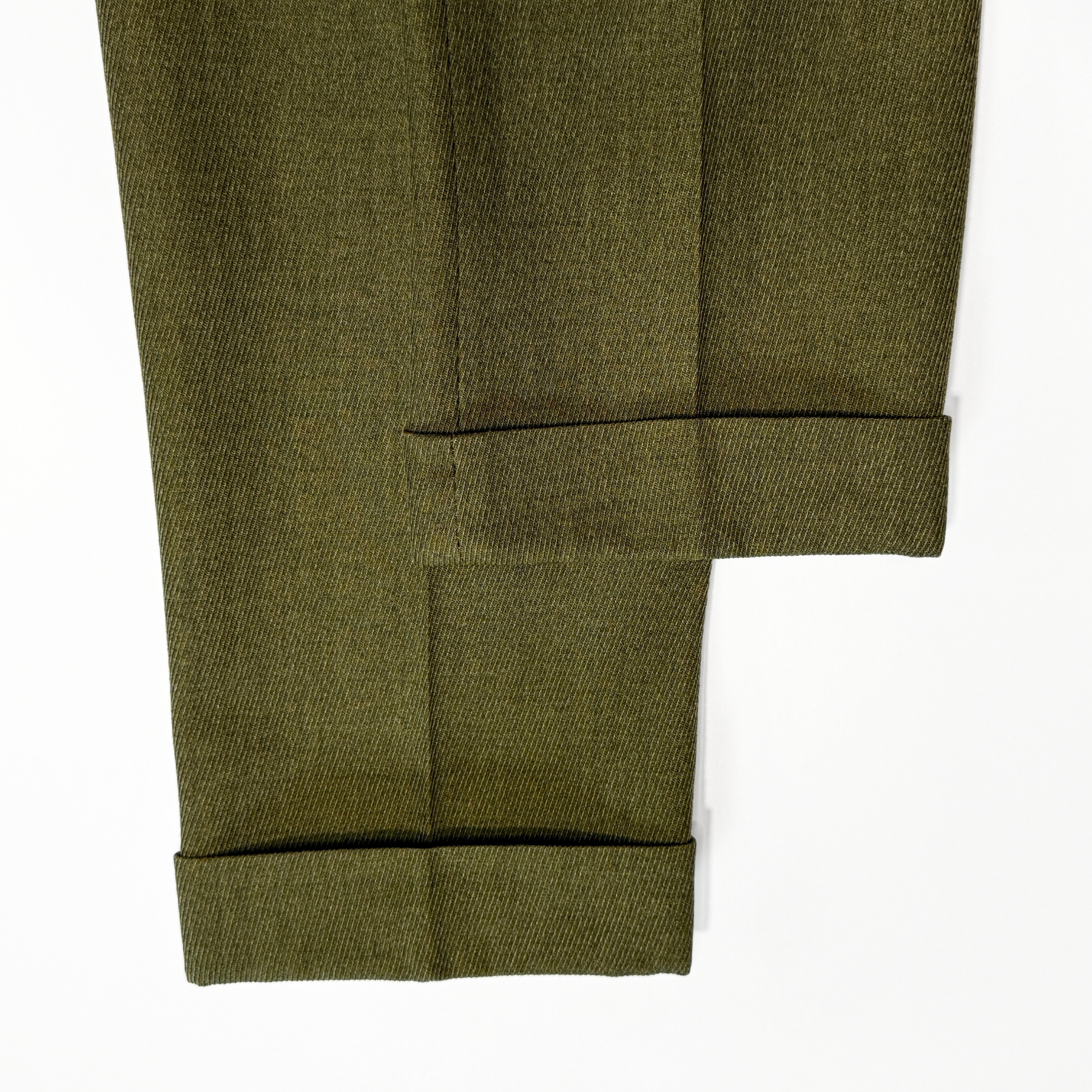 1950s Military Green Whipcord Uniform Dress Pants  - Shop THREADCOUNT Vintage Co.