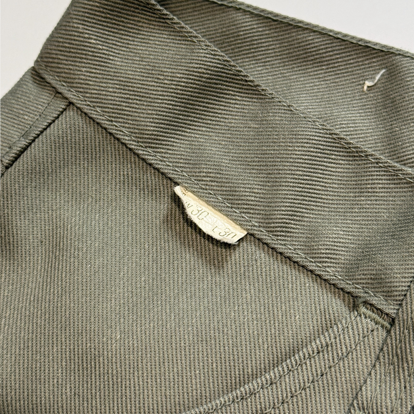 1970s Light Green Straight Fit Workwear Jeans  - Shop THREADCOUNT Vintage Co.