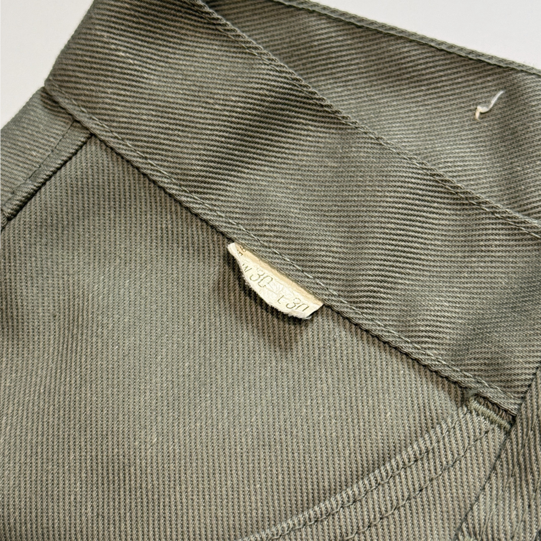 1970s Light Green Straight Fit Workwear Jeans  - Shop THREADCOUNT Vintage Co.