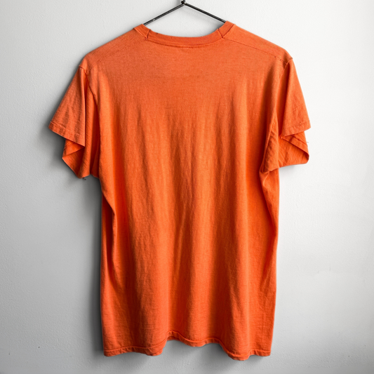 1980s Orange Sun Faded Grolier Graphic Tee