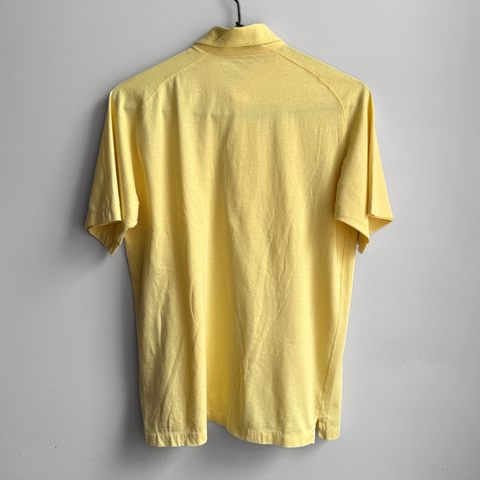 1980s Light Yellow Polo Shirt