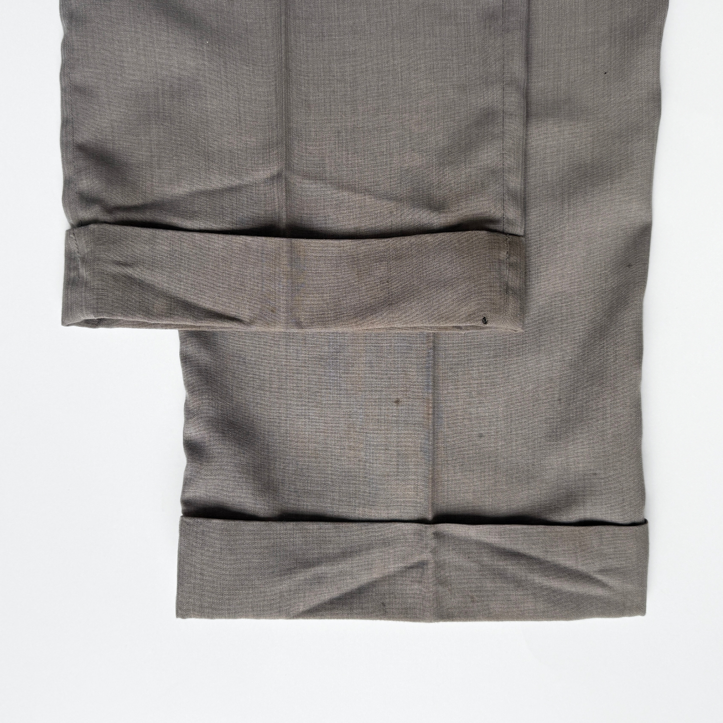 1950s Grey Rayon Drop Loop Dress Pants (32)