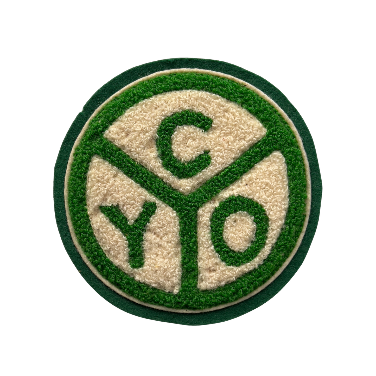 1960s Green Chenille 'CYO' Letterman Patch