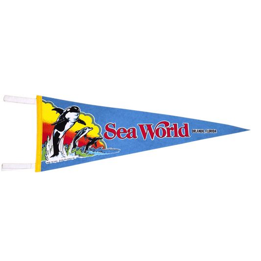 1980s Sea World Orlando Florida Pennant